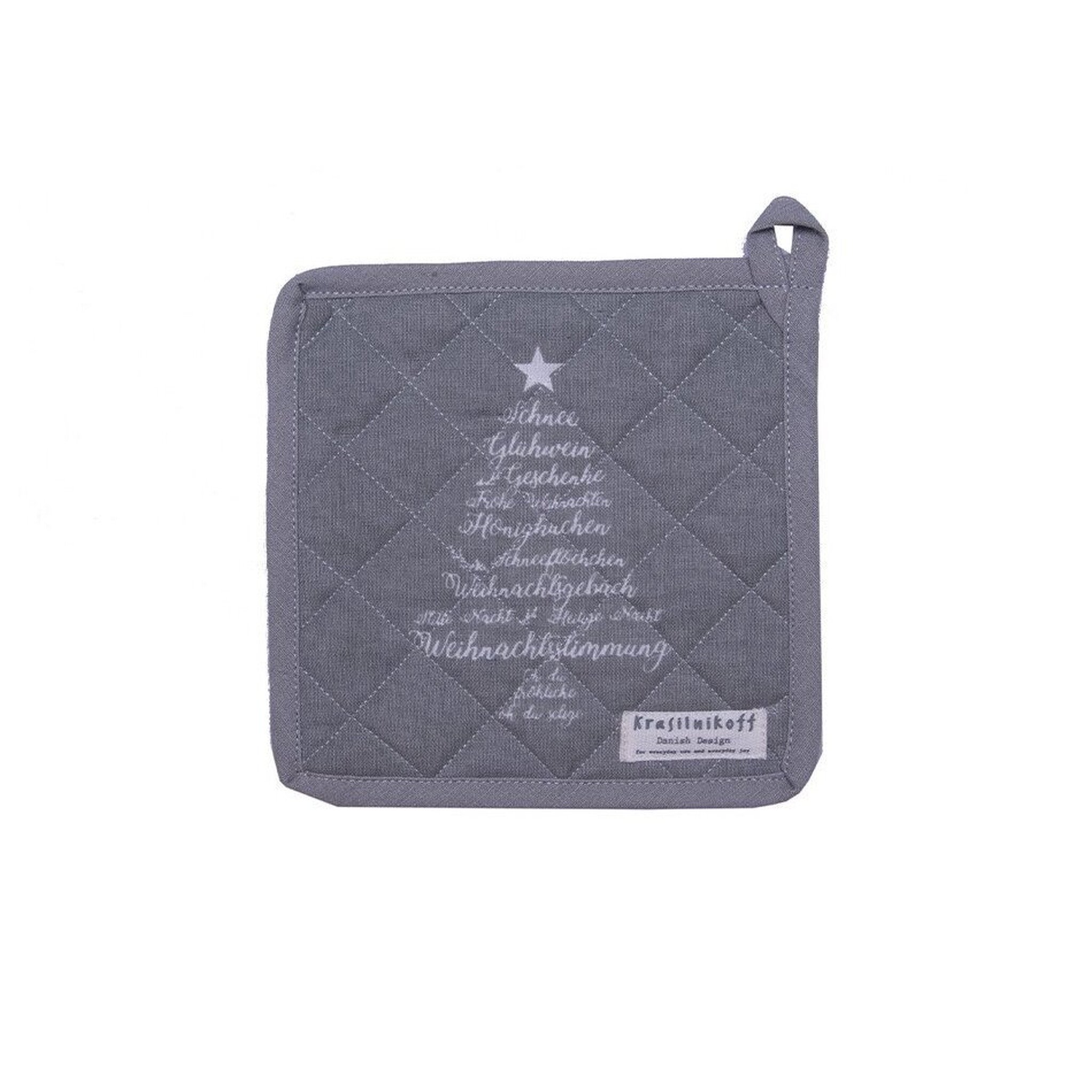 Krasilnikoff Topflappen Christmas Words