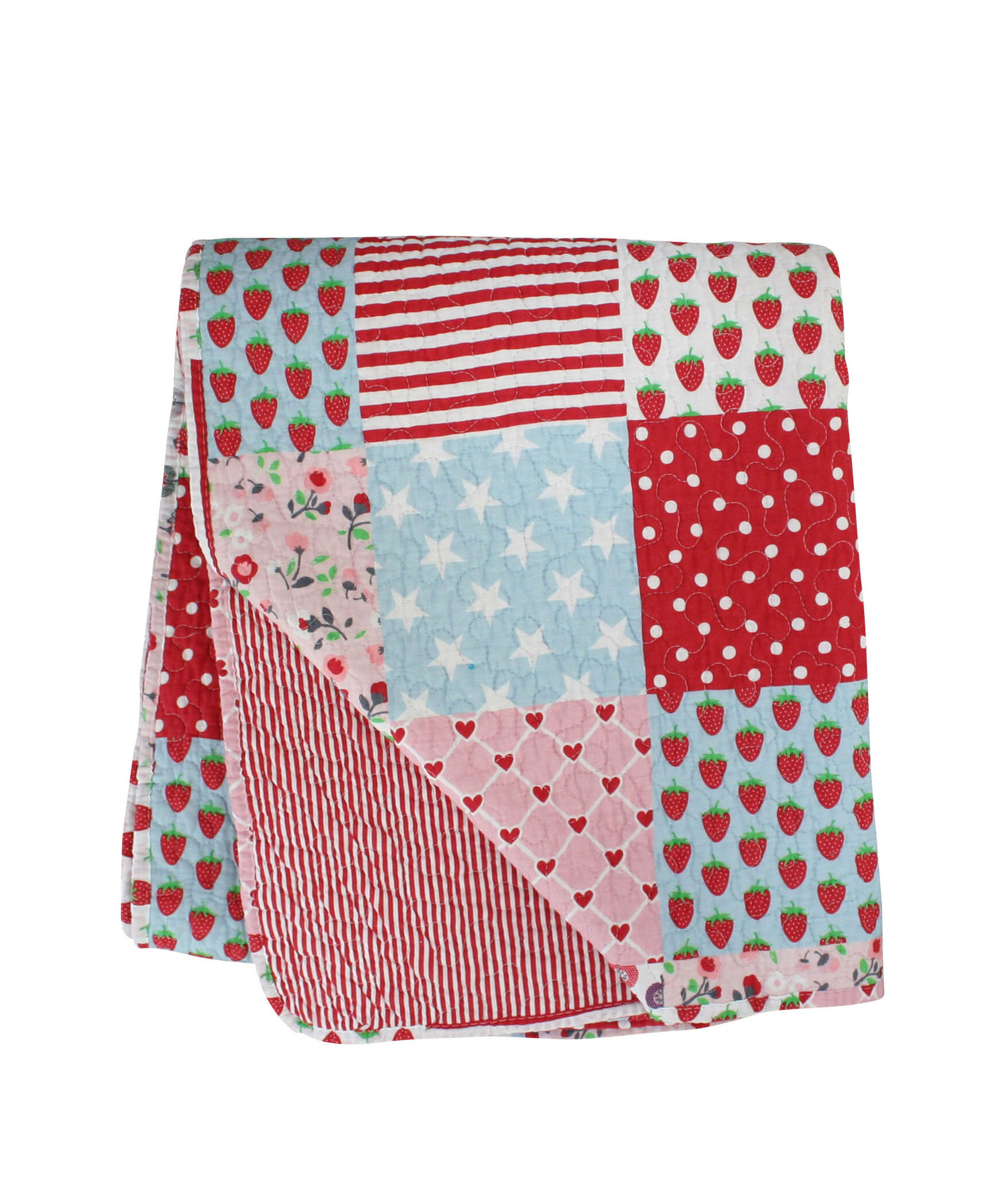 Quilt Patchwork, rot 