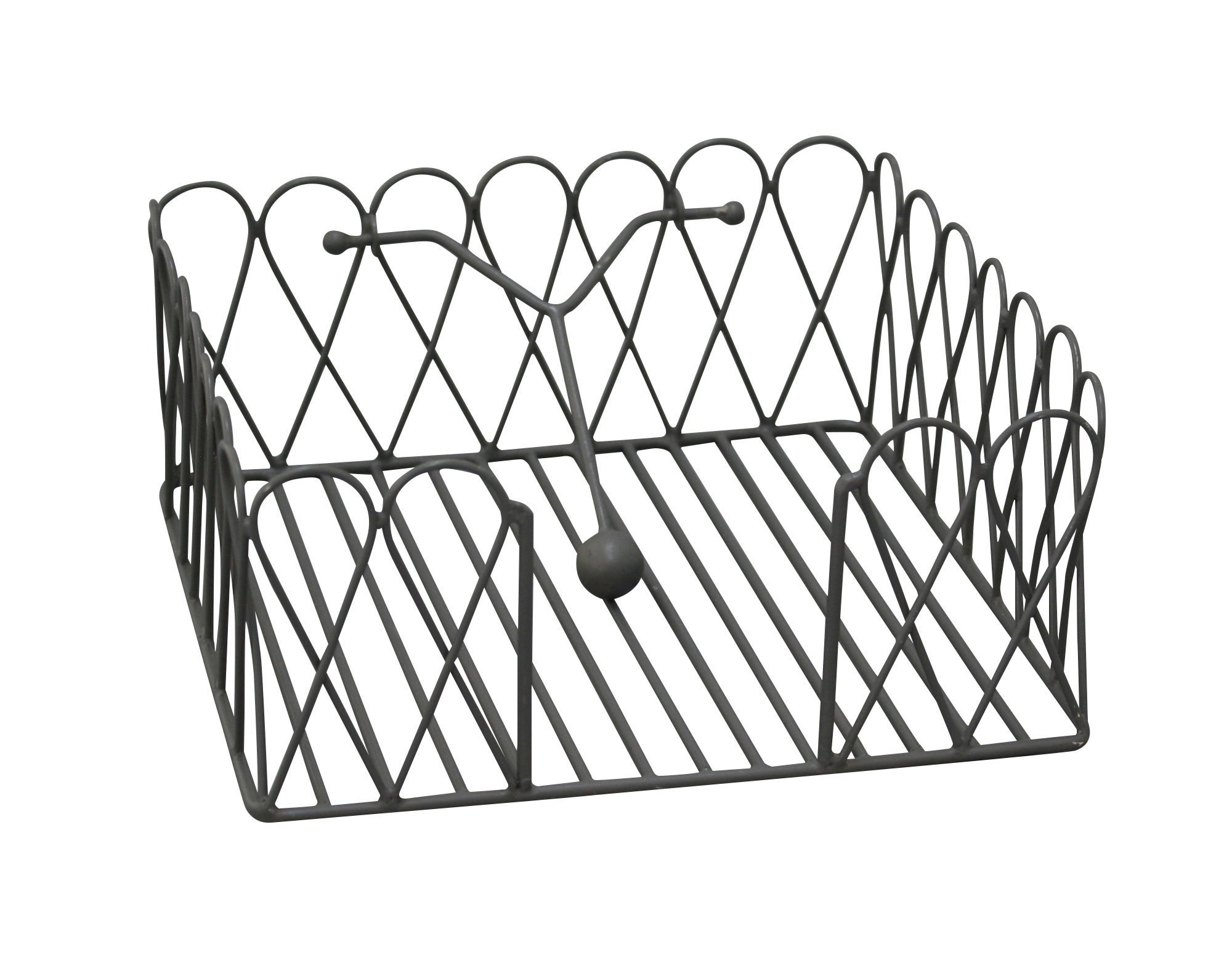 Krasilnikoff Serviettenhalter, schwarz 
