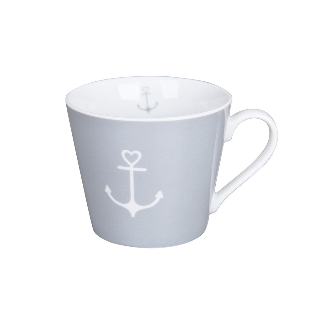 Tasse Happy Cup Anchor, grau 