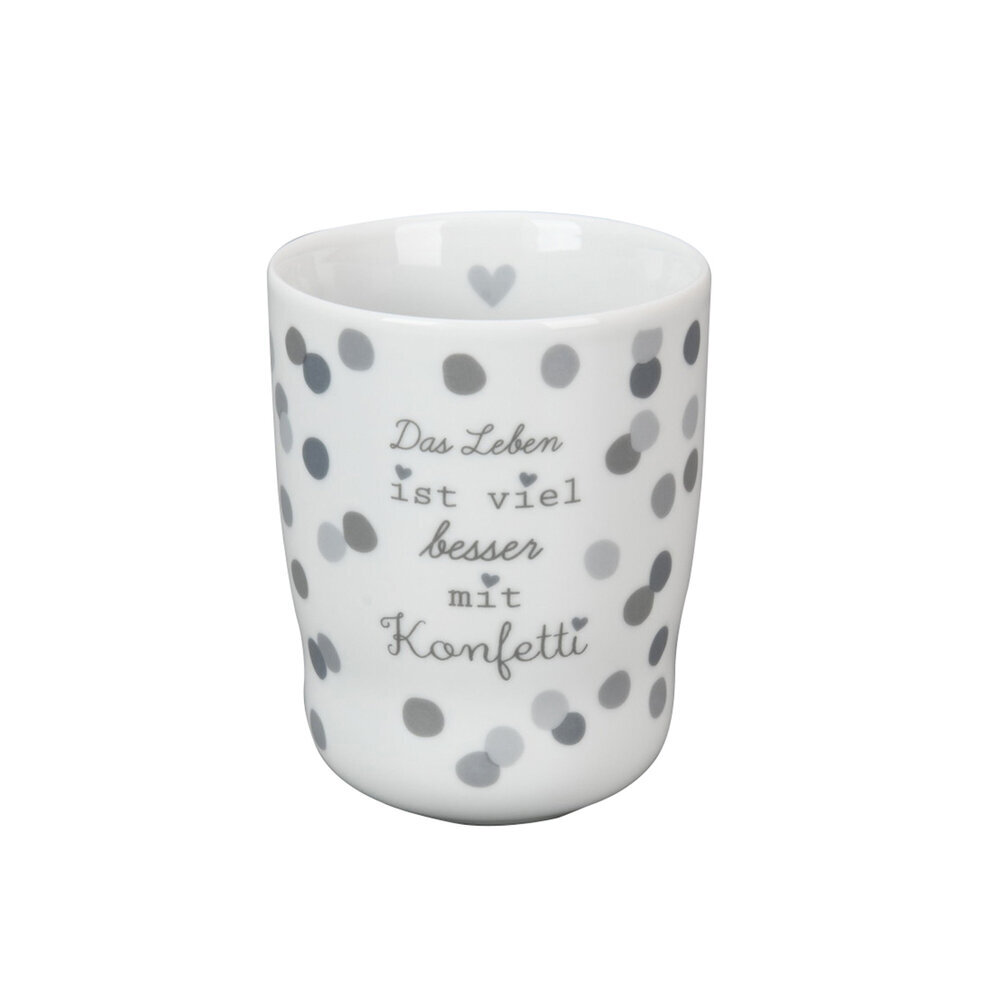 Wave Mug, Das Leben ist viel besser mit Konfetti, weiss 