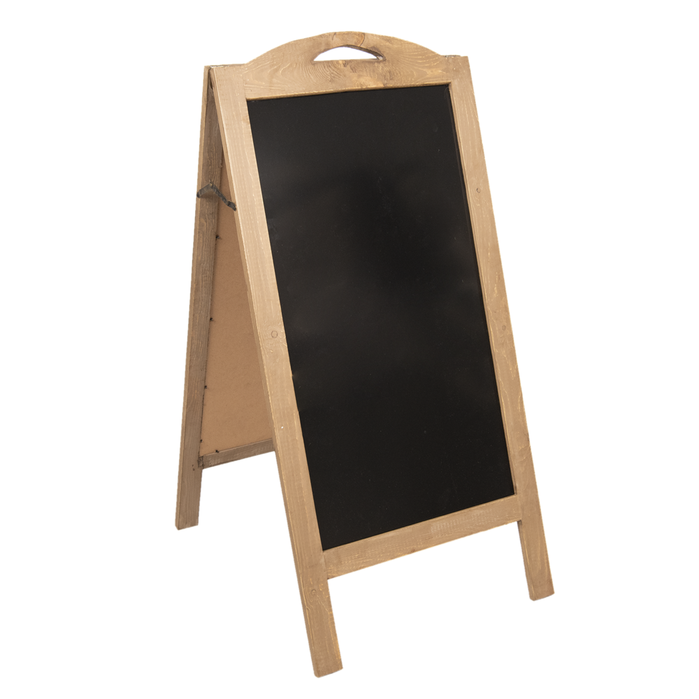 Kreidetafel mit Holzständer, grau 