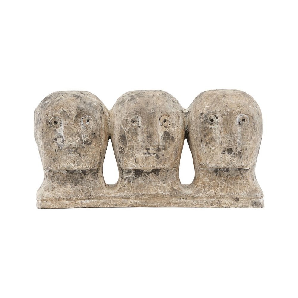 Kunstwerk Ancient head, braungrau 
