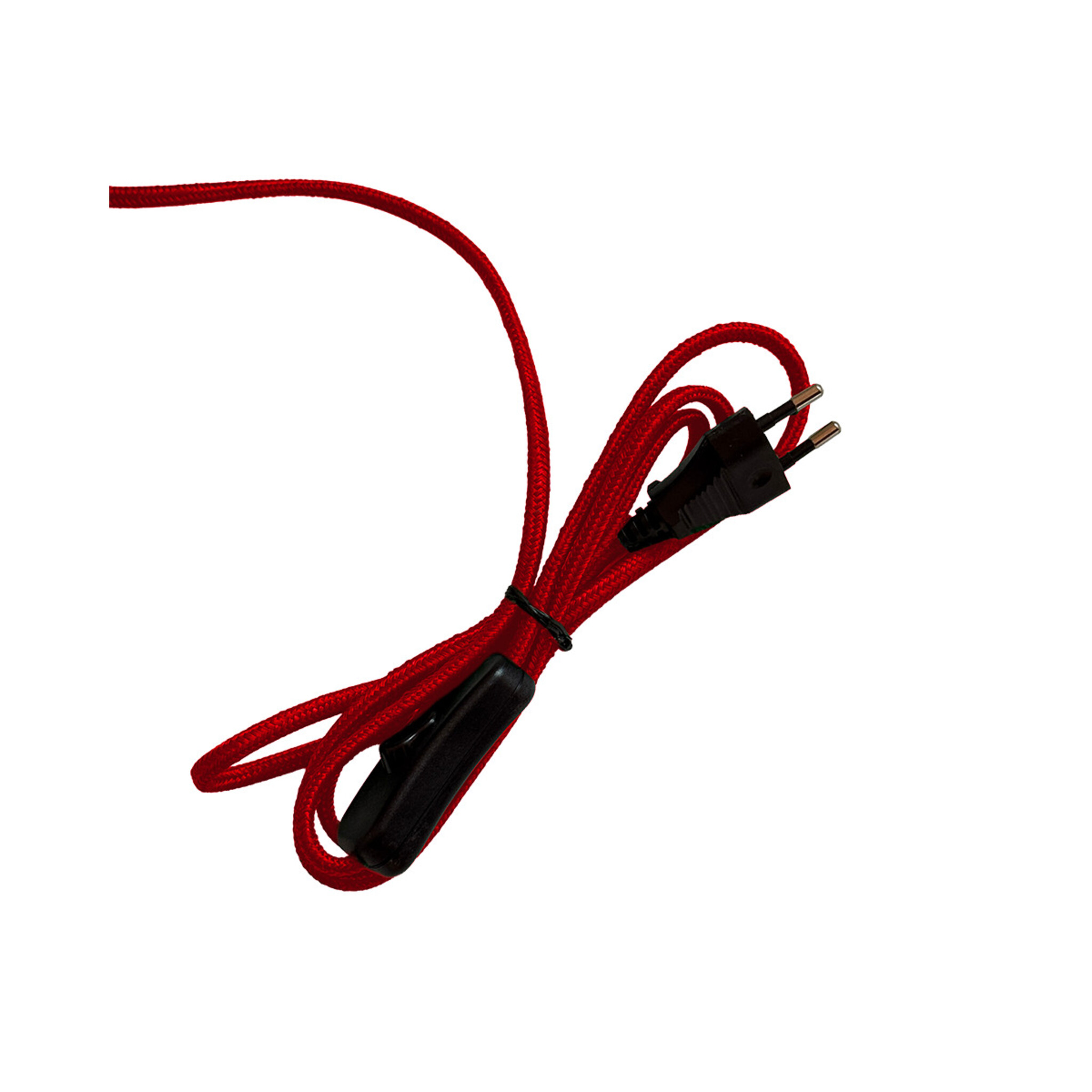 Natur-Rattan Tischlampe, hoch, rosa 