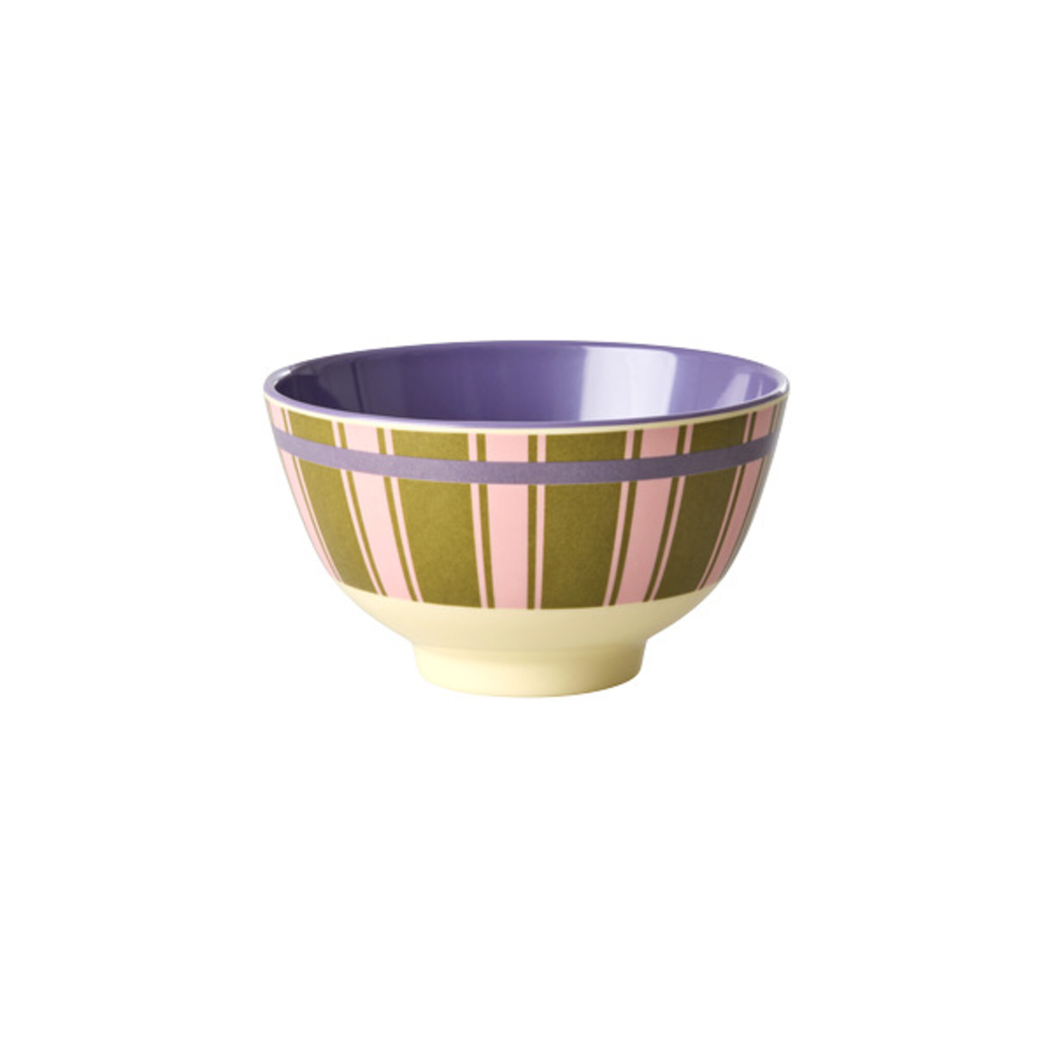 Kleine Melamin Schüssel Stripe Delight, grün 