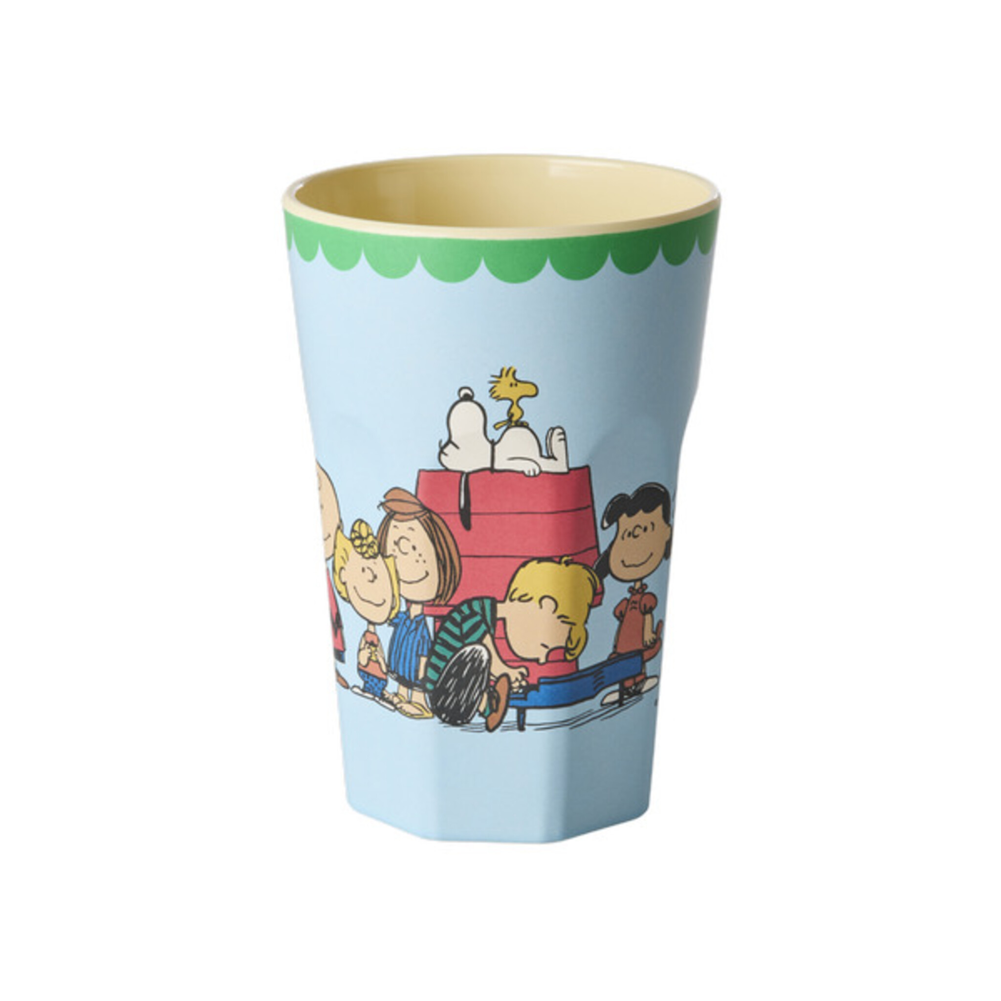 RICE Melaminbecher Snoopy Hoch, blau 