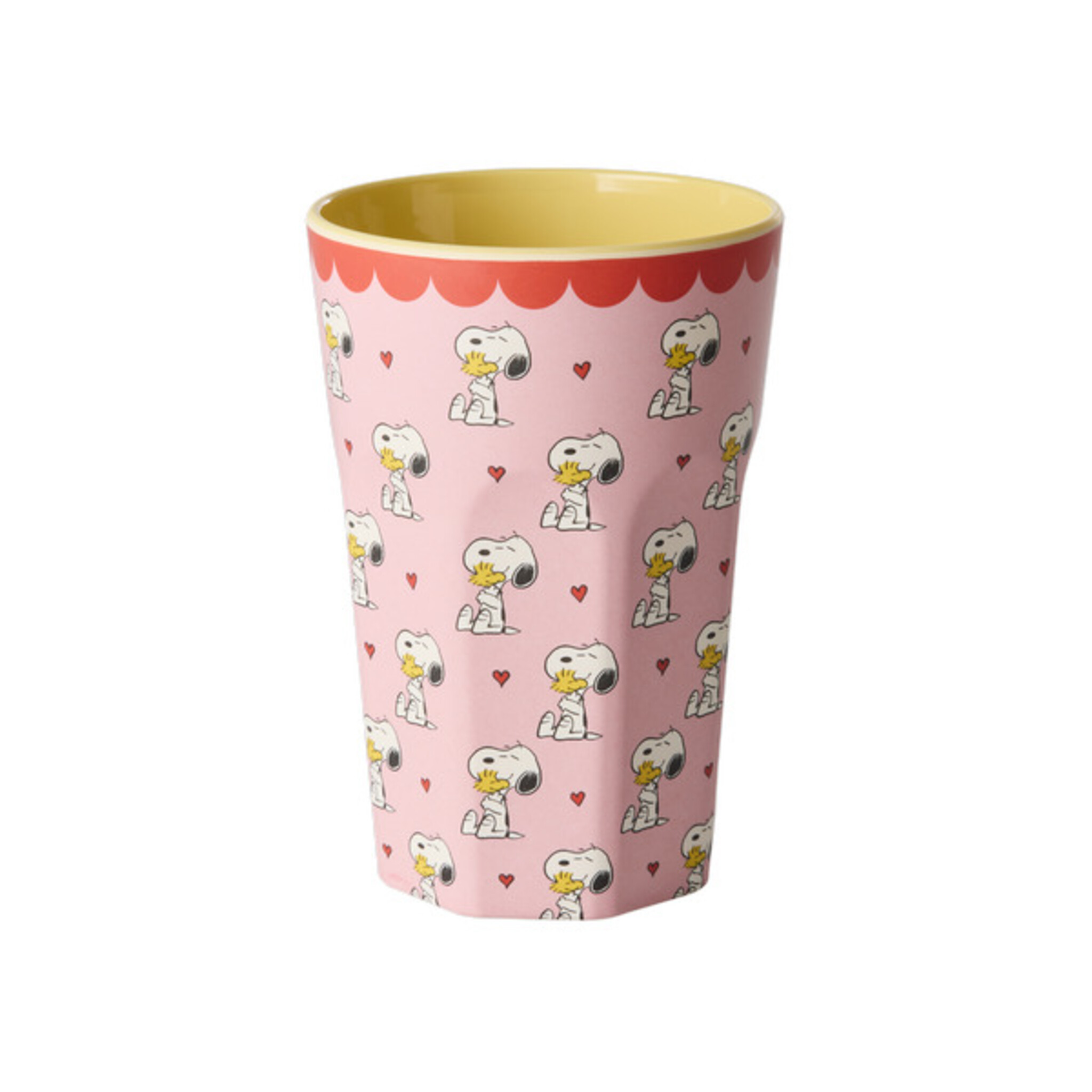 RICE Melaminbecher Snoopy Hoch, pink 