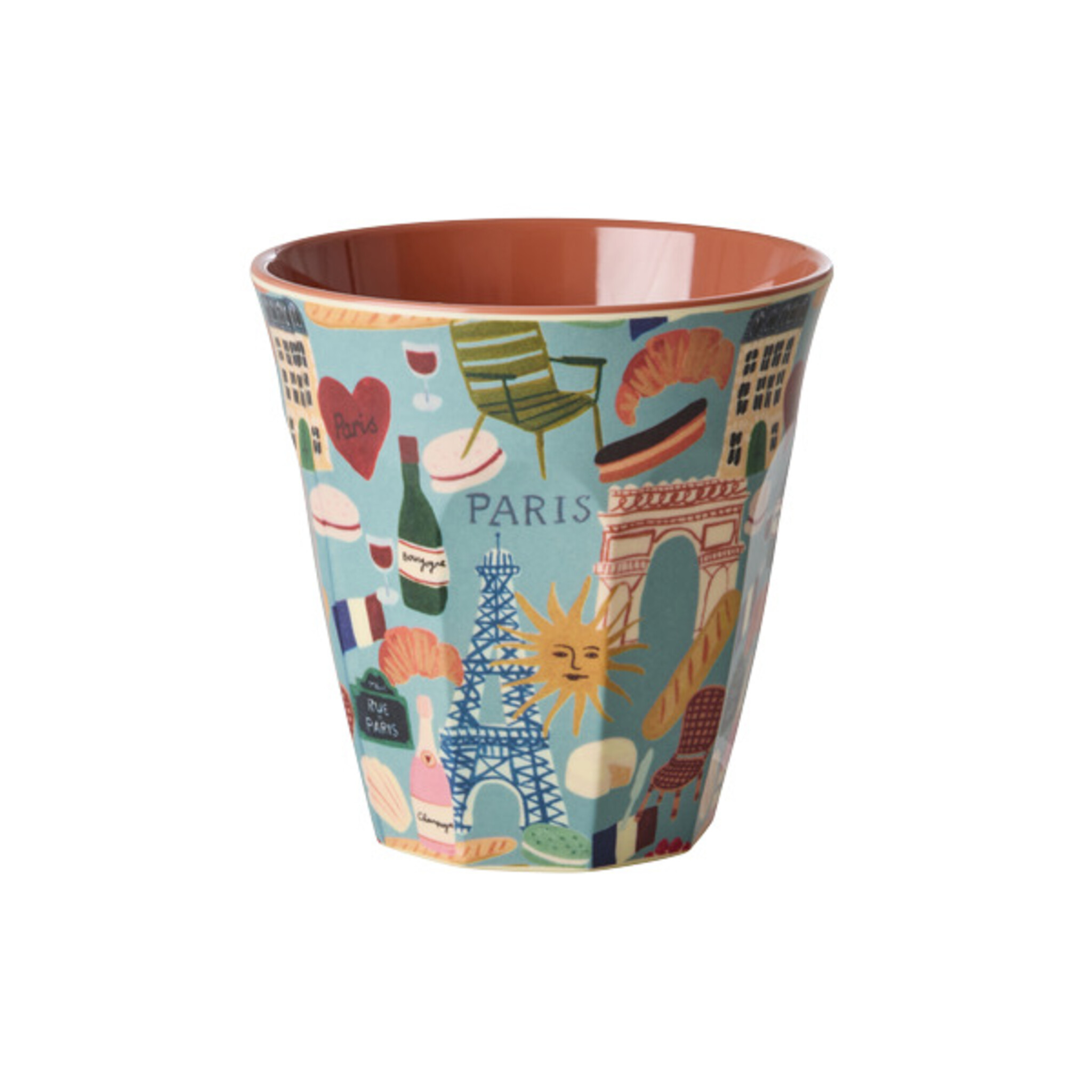 Melamin Becher Paris Mon Amour – Medium, türkis 