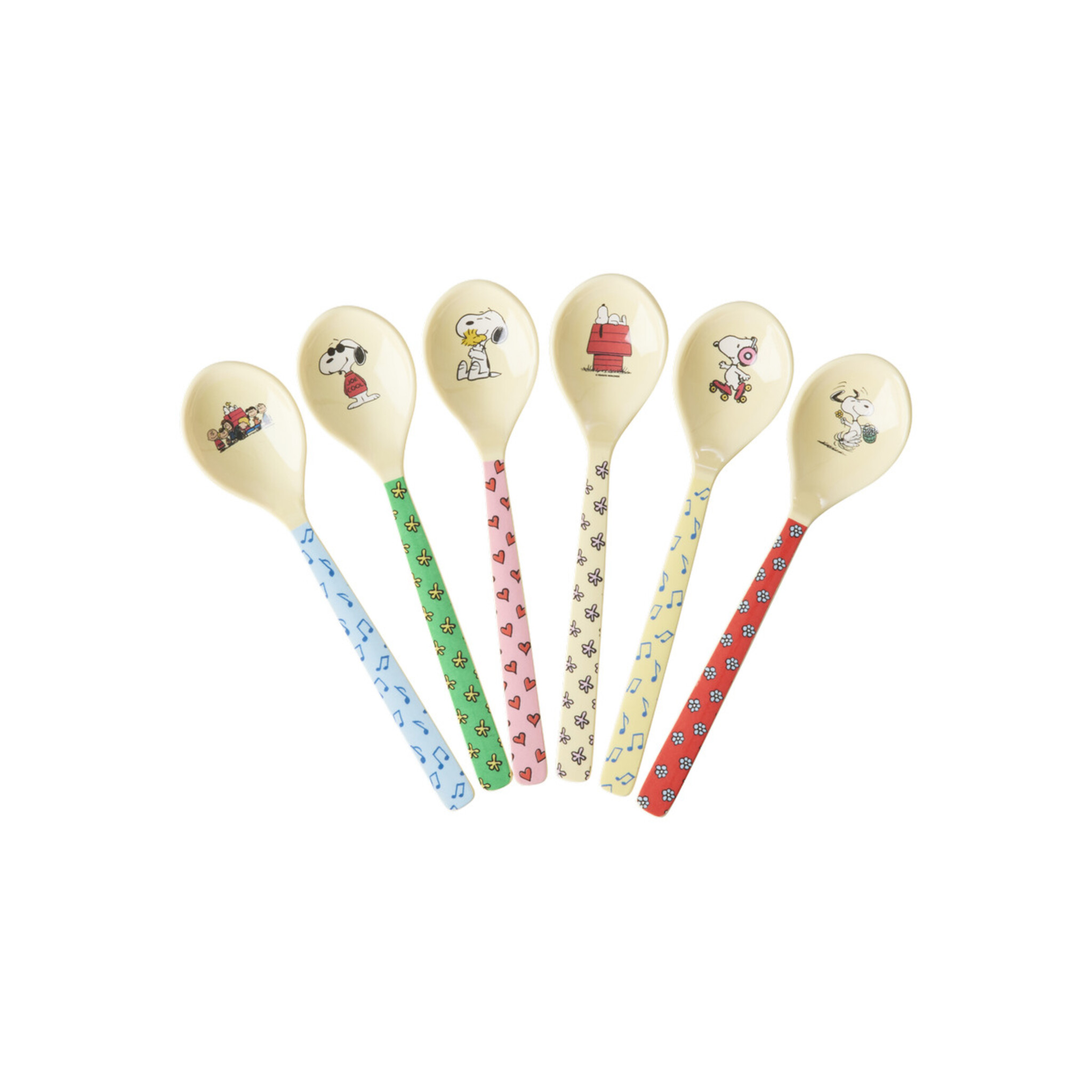 RICE Melamin Teelöffel Snoopy 6er, diverse 