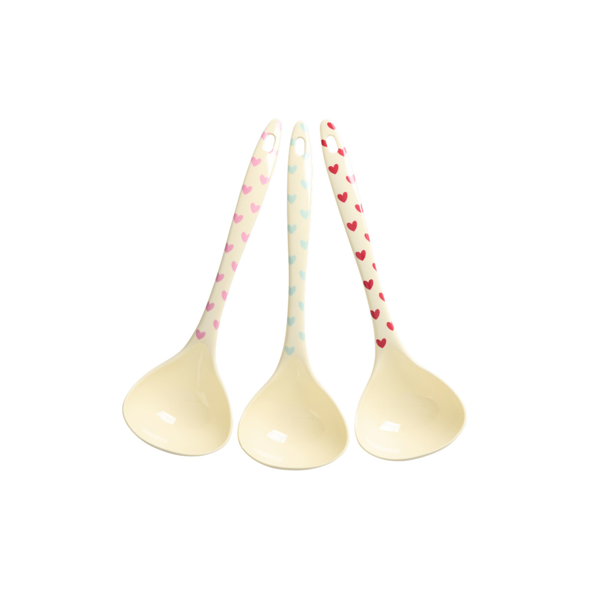 RICE Melamin Suppenlöffel Favorite Hearts 3er, diverse 