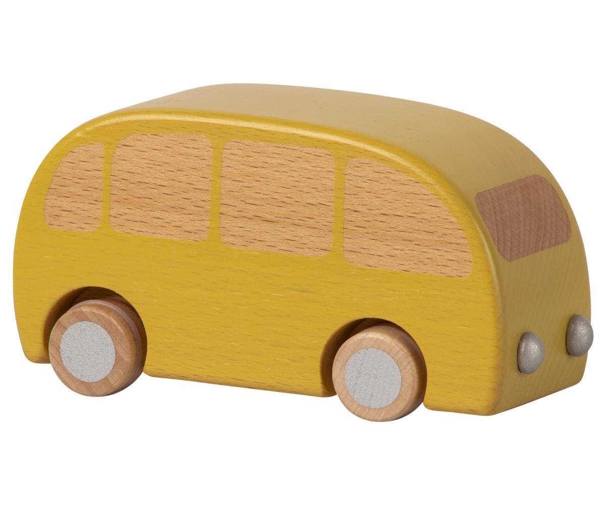 Holz Bus, gelb 