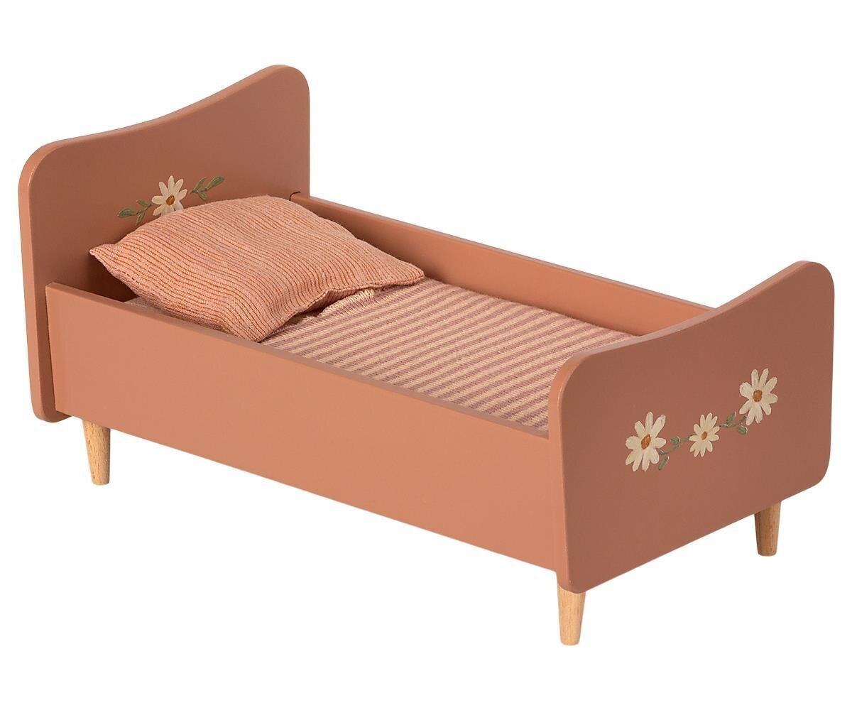 Holzbett für Hasen und Häschen in der Größe Mini, rosa 