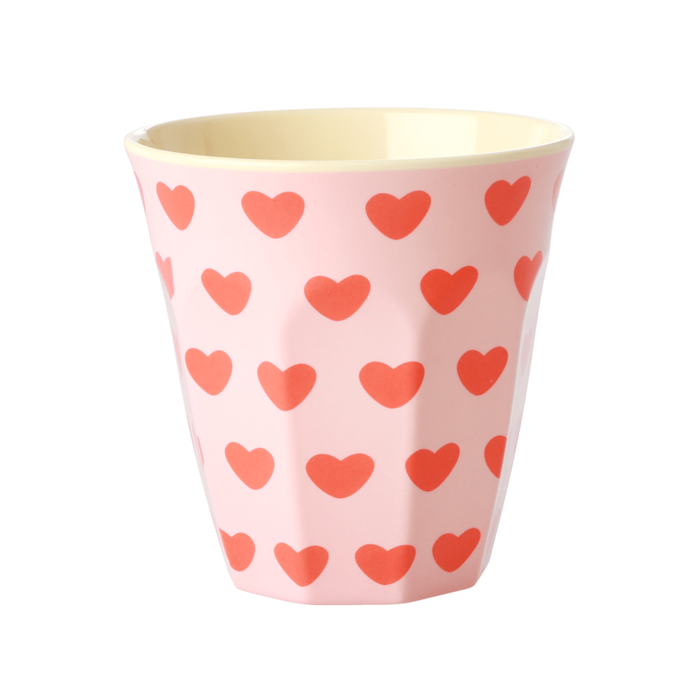 Melamin Becher Medium Sweet Hearts, rosa 