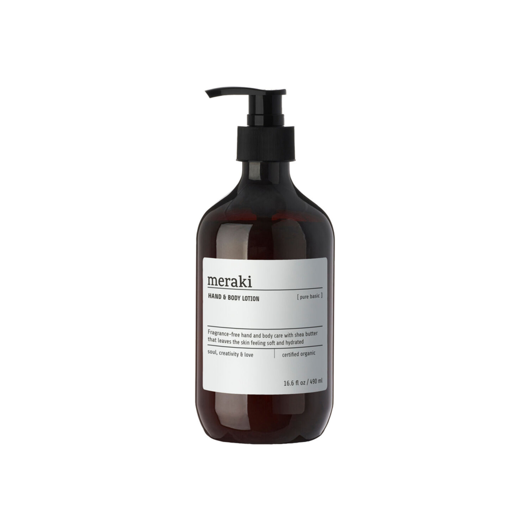 Meraki Pure Basic Hand- und Körperlotion,  Ø 7 cm, H 19 cm, 490 ml