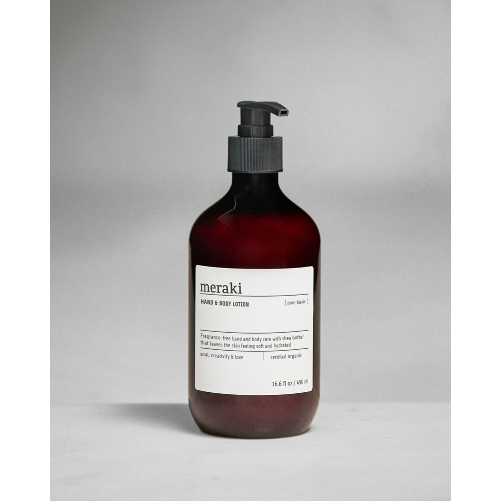 Meraki Pure Basic Hand- und Körperlotion,  Ø 7 cm, H 19 cm, 490 ml