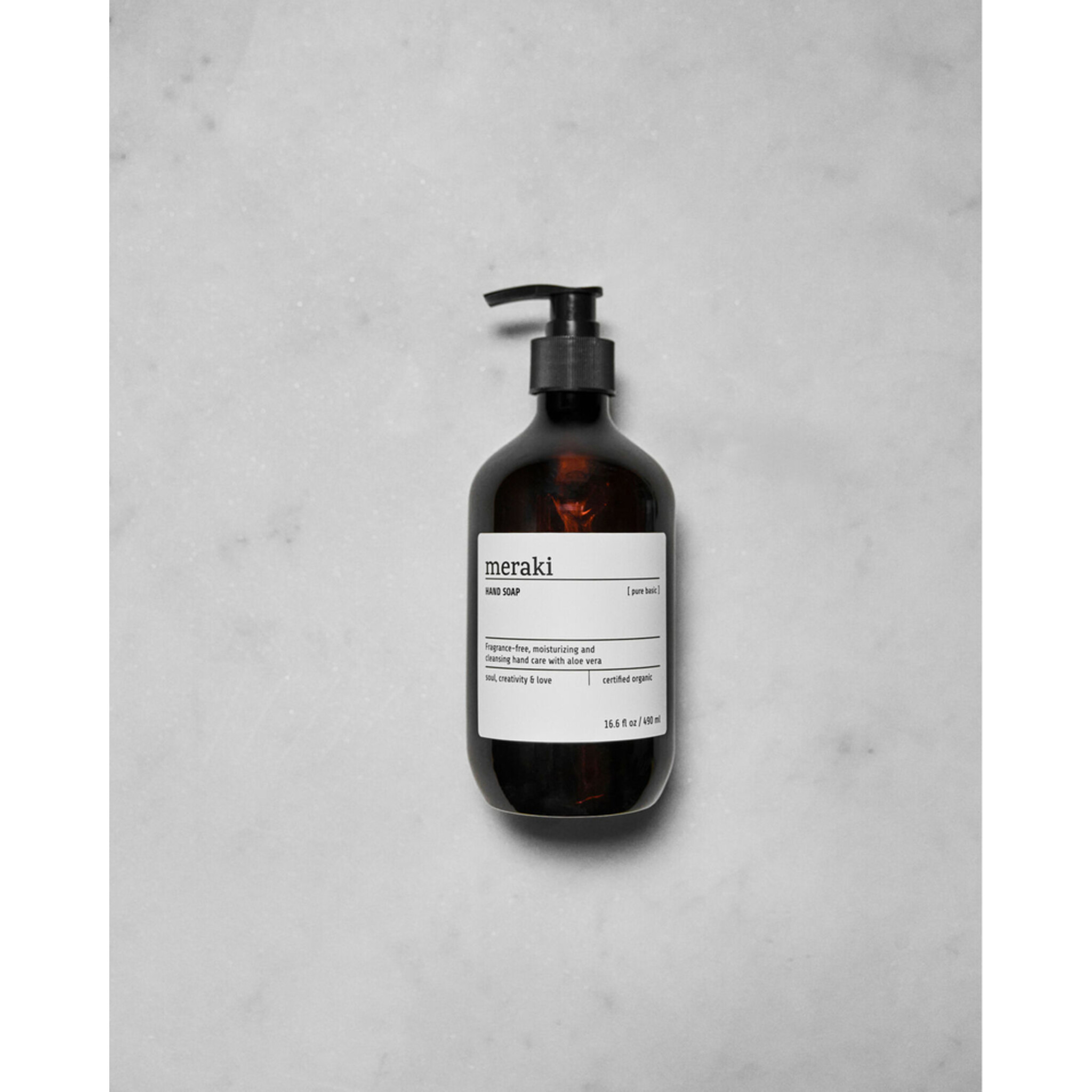 Meraki Pure Basic Handseife duftfrei,  490 ml - H 19 cm, Ø 7 cm