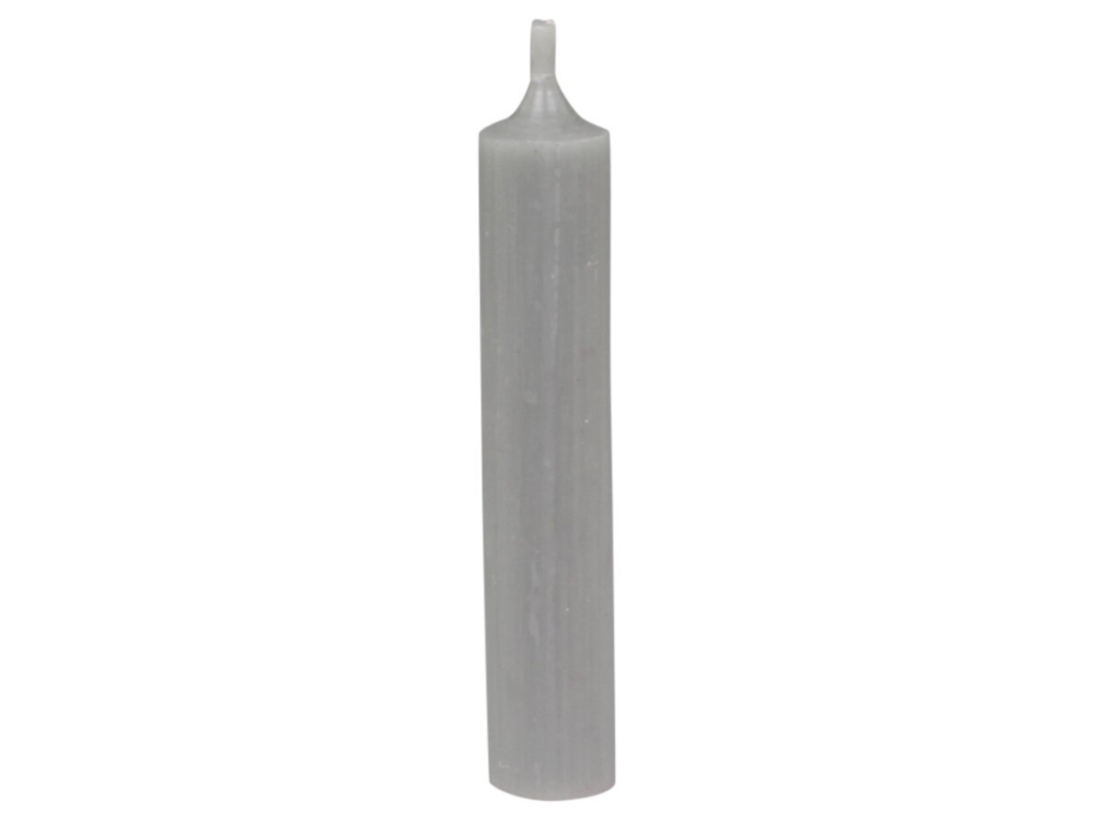 Chic Antique Mini Stabkerze 11 cm | Ø 2 cm, grau 