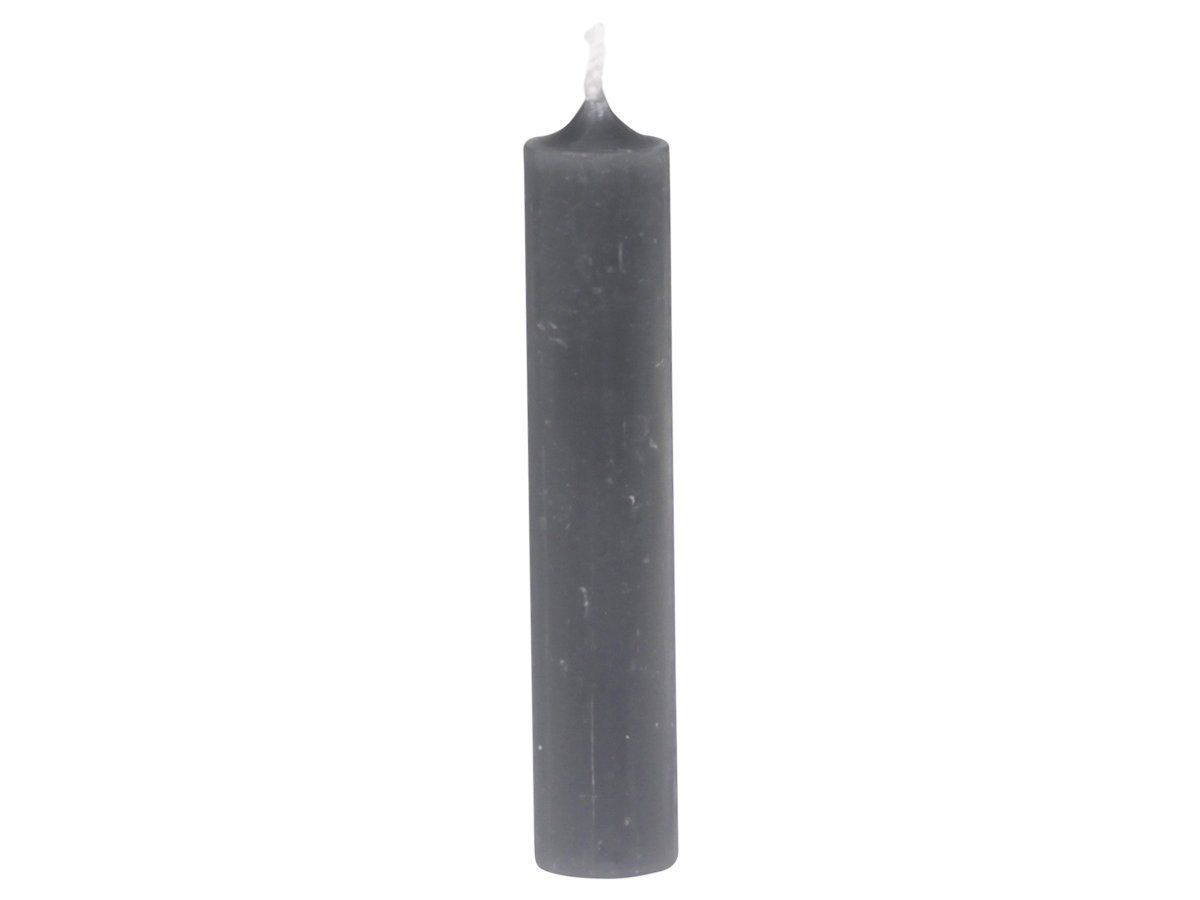 Chic Antique Mini Stabkerze 11 cm | Ø 2 cm, kohle 
