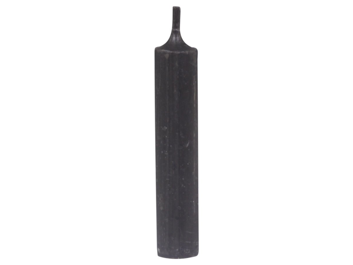 Chic Antique Mini Stabkerze 11 cm | Ø 2 cm, schwarz 