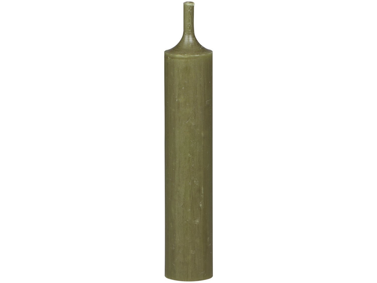 Chic Antique Mini Stabkerze 11 cm | Ø 2 cm, olivgrün 
