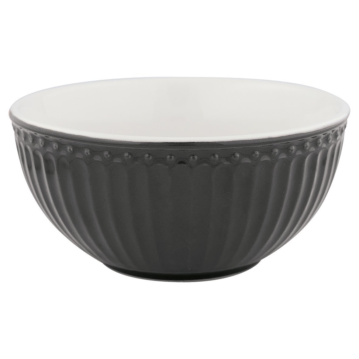 GreenGate Müsli Schale Alice, dark grey 