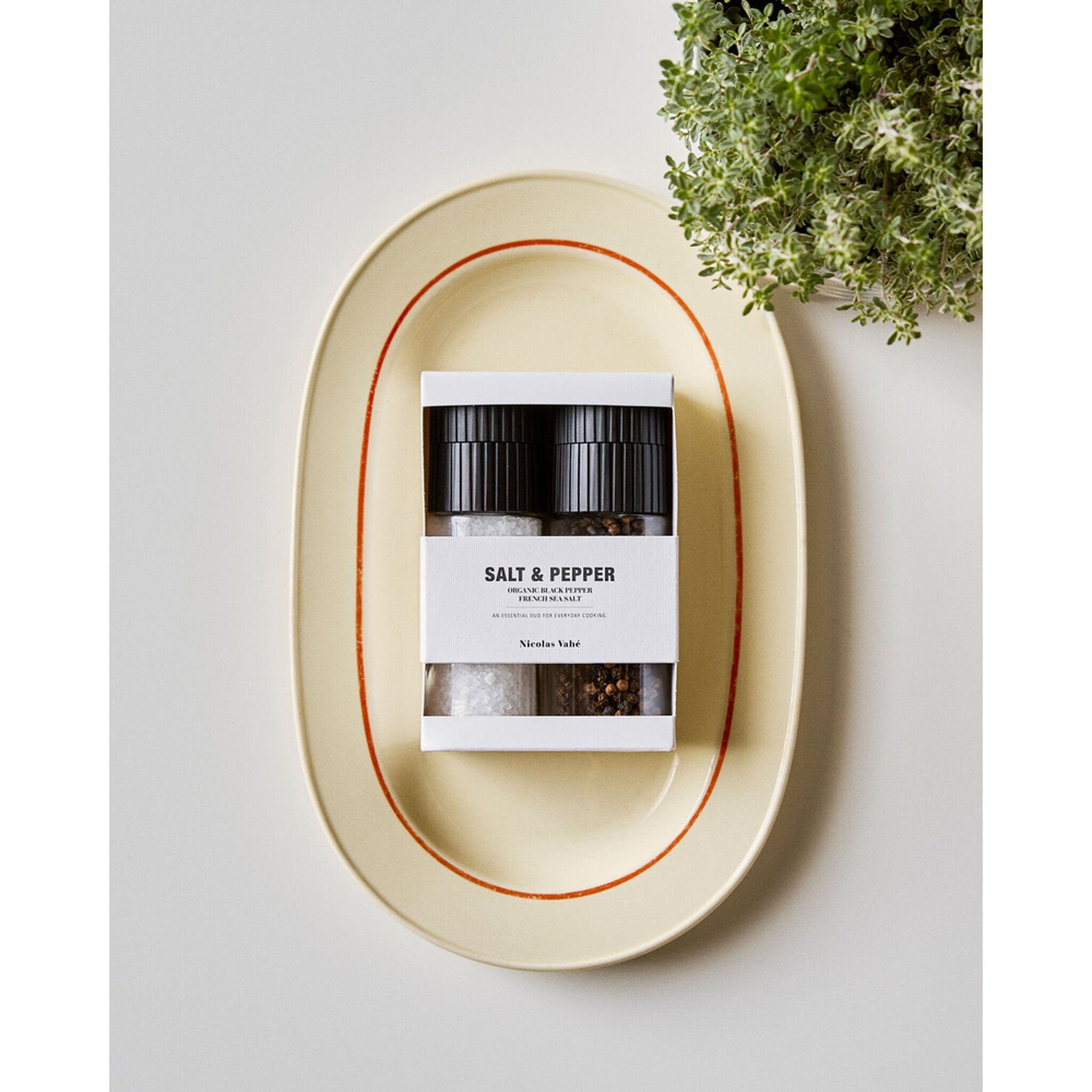 Nicolas Vahé Geschenkbox Bio-Meersalz & Schwarzer Pfeffer, schwarz 