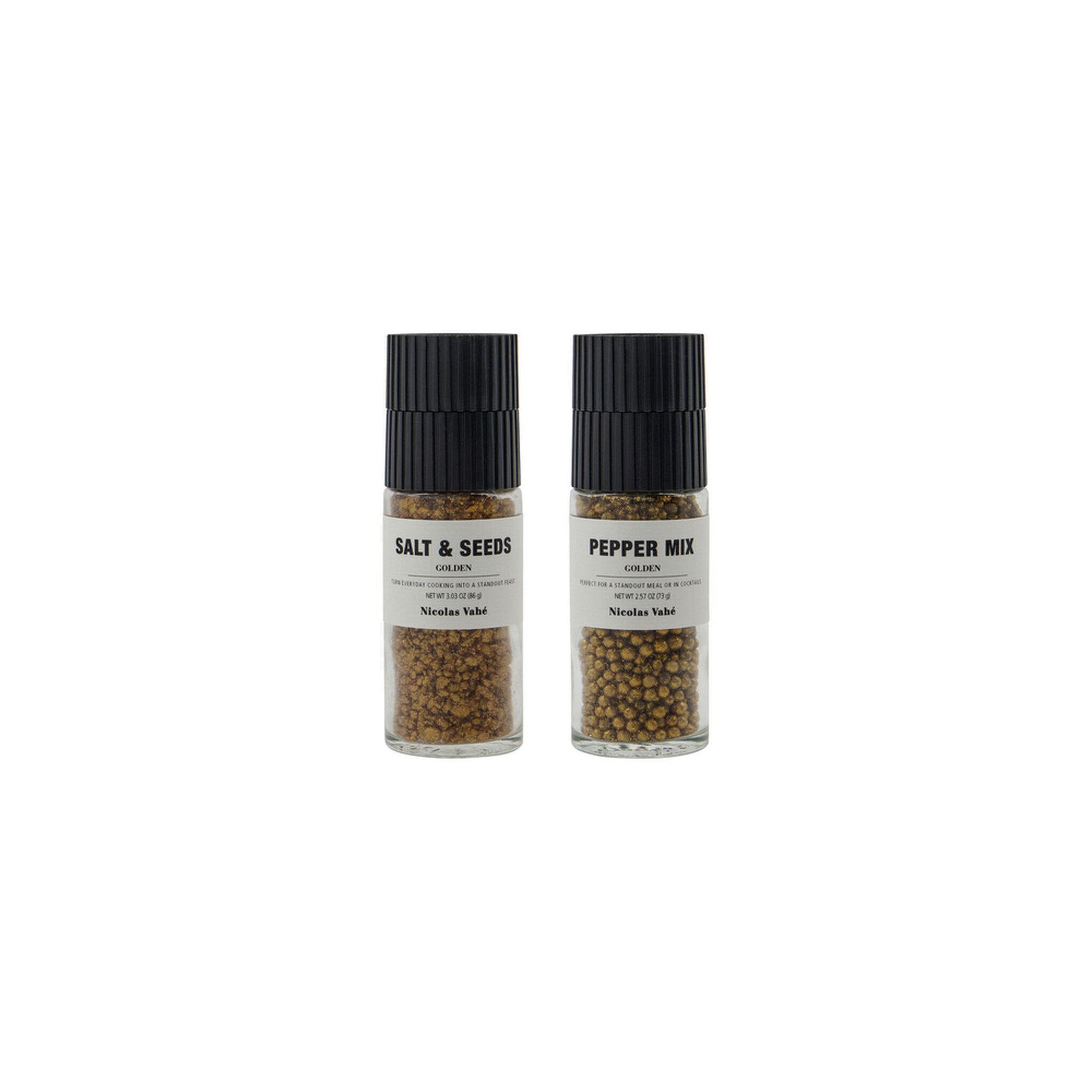 Nicolas Vahé Geschenkbox Goldene Salz- & Saatenmischung + Pfeffermischung, gold 