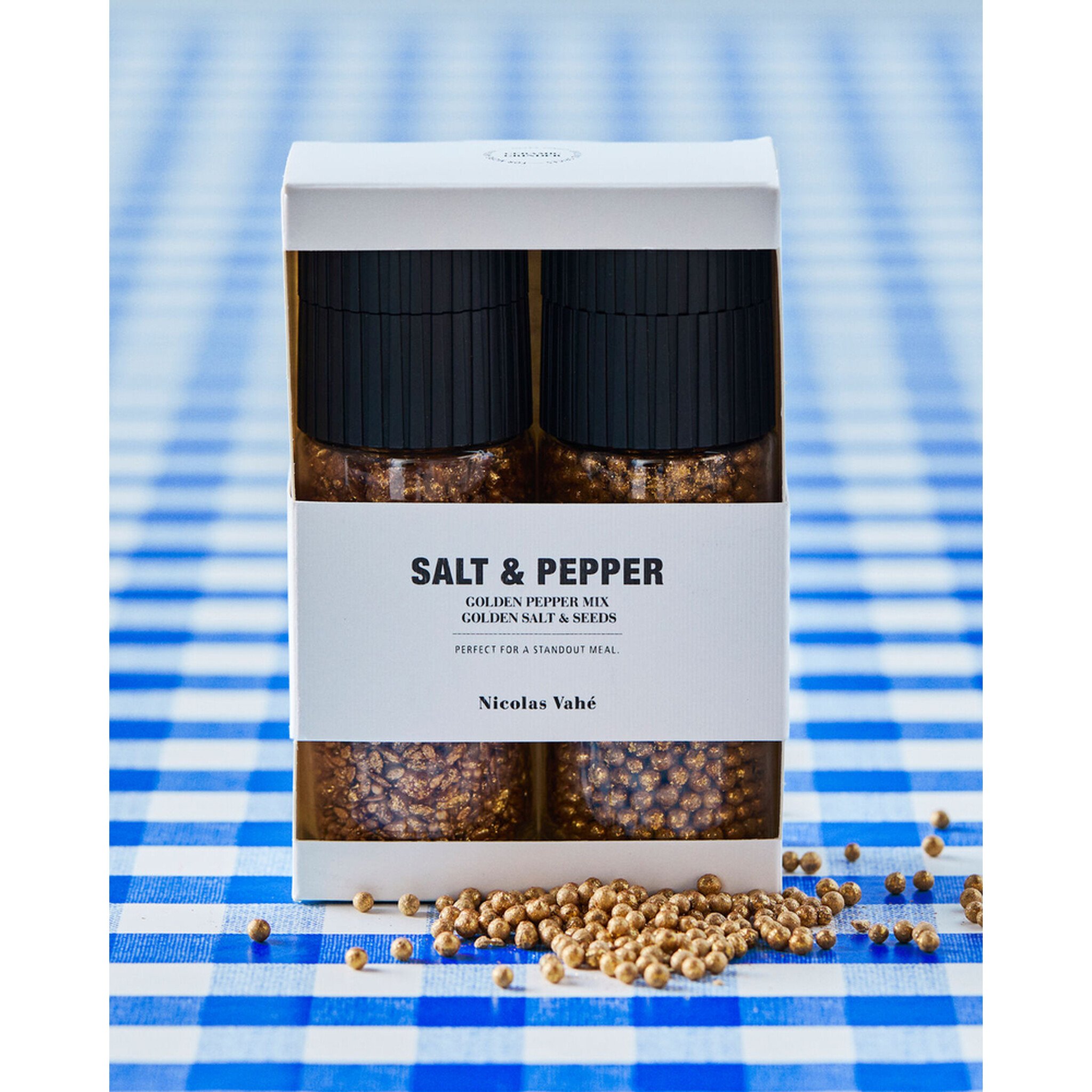 Nicolas Vahé Geschenkbox Goldene Salz- & Saatenmischung + Pfeffermischung, gold 