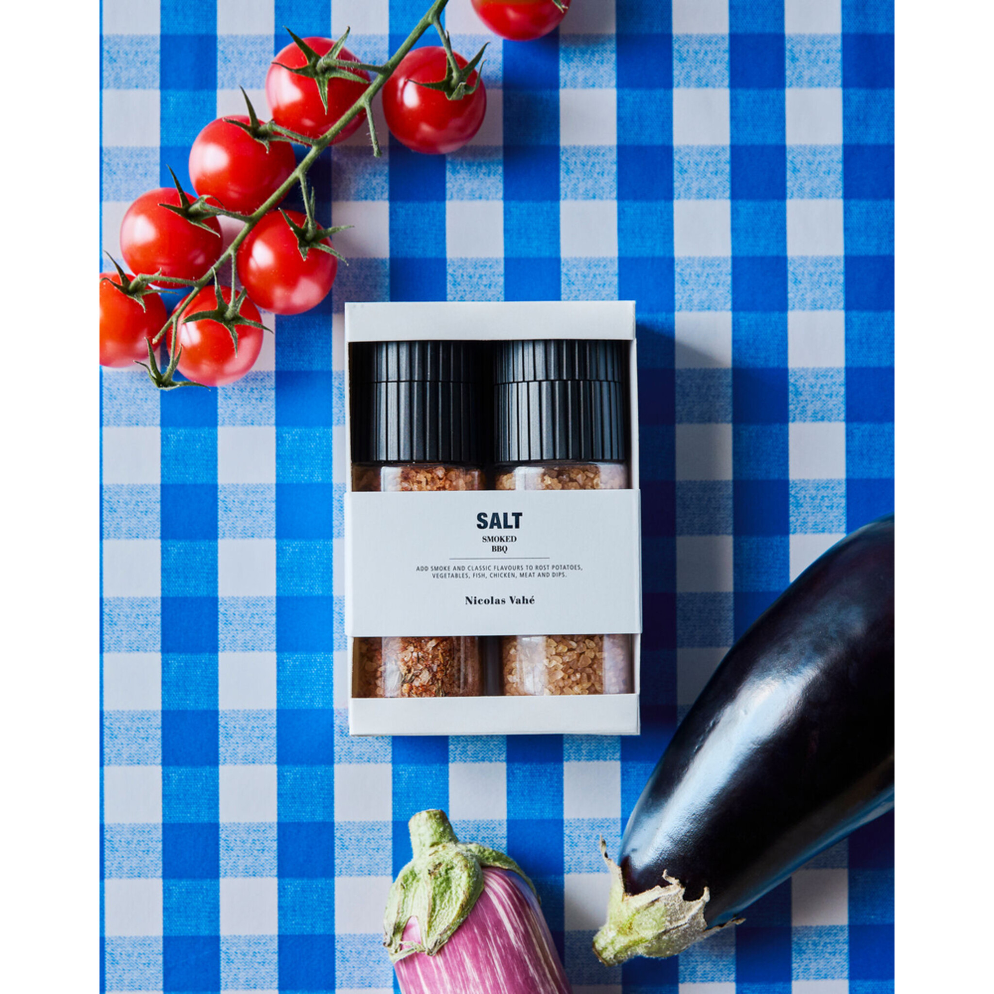Nicolas Vahé Geschenkbox Räuchersalz & BBQ-Salz,  130 g, 100 g