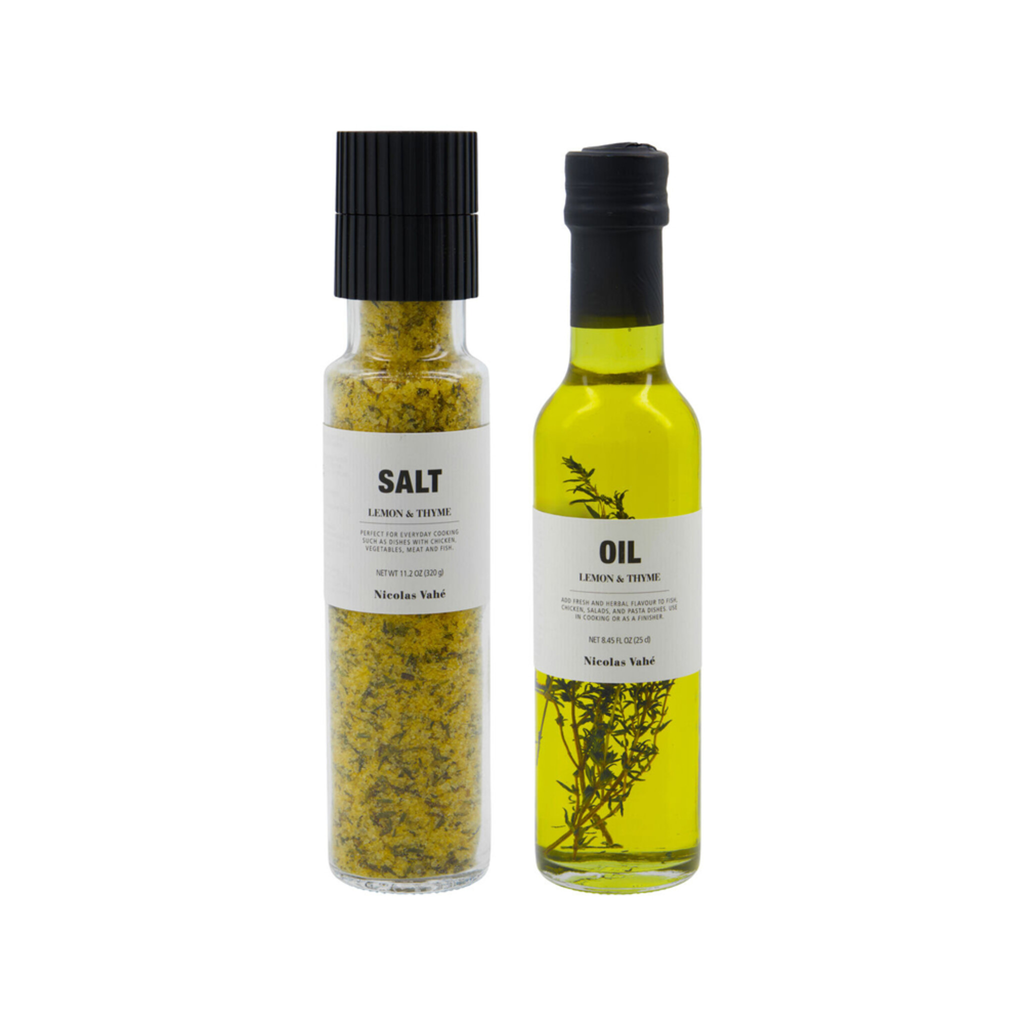 Nicolas Vahé Geschenkbox Salz & Öl Zitrone-Thymian,  330 g, 25 cl