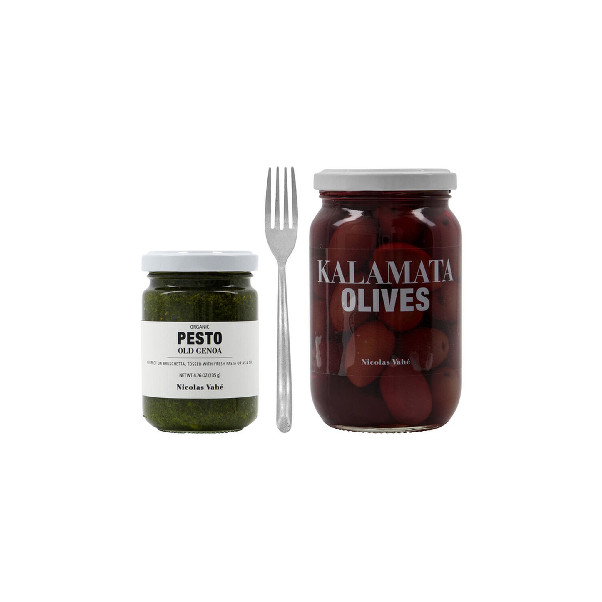 Nicolas Vahé Geschenkset The Perfect Couple – Bio-Pesto & Kalamata-Oliven,  370 + 135 g