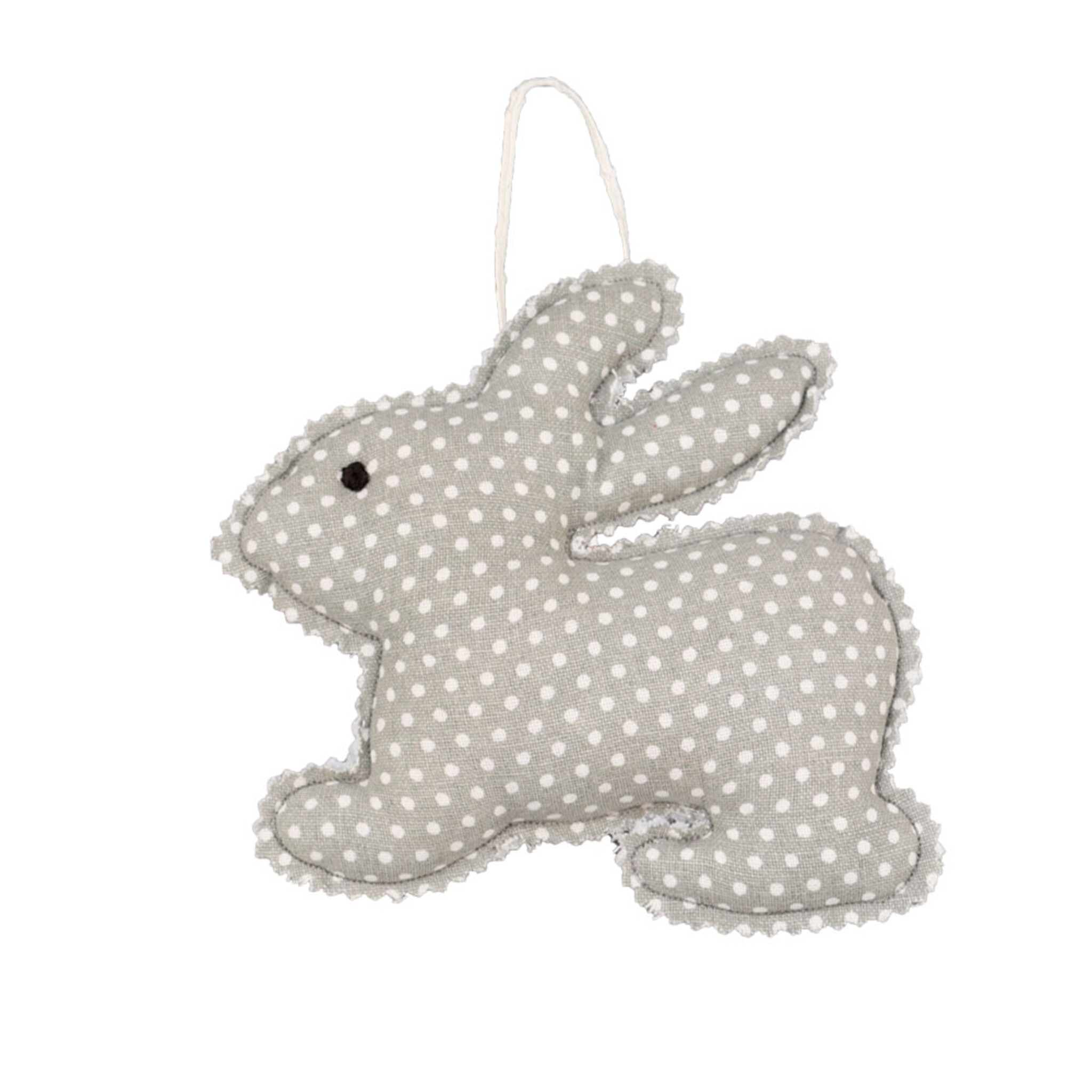Oster Ornament, Bunnies, Osterhase Anhänger, grau 