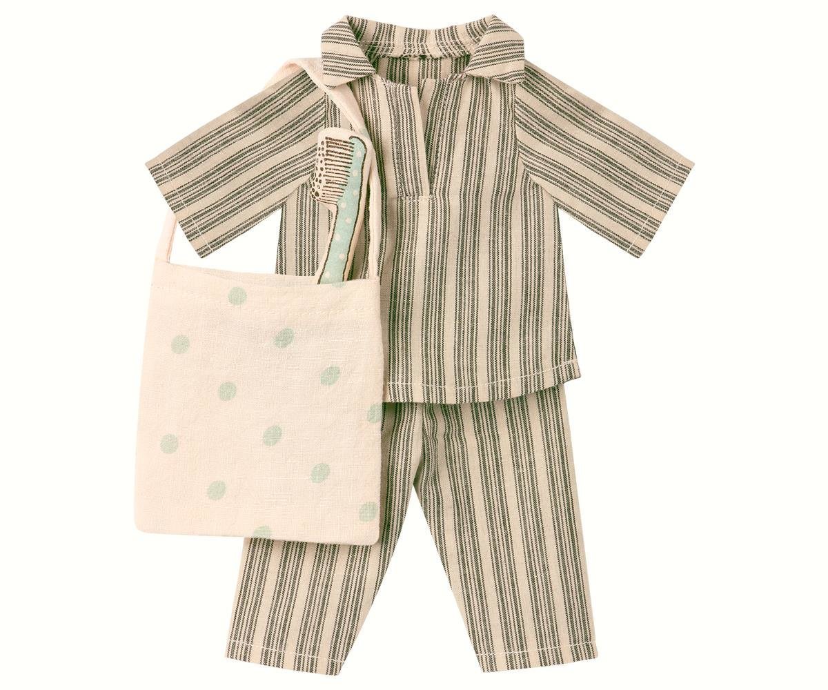 Pyjamaparty Set für Medium Mäuse Jungen, grau 