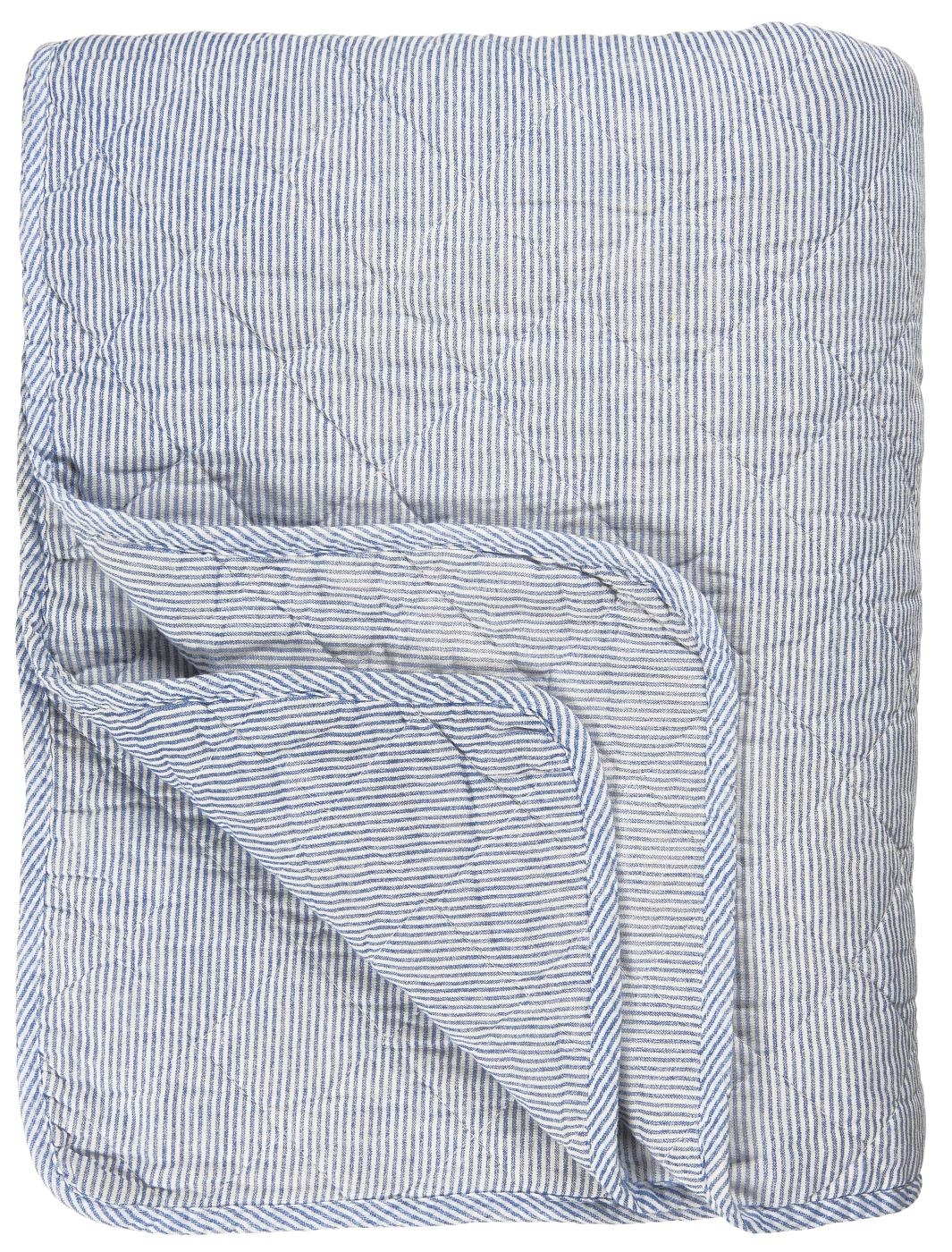 Quilt gestreift, blau 