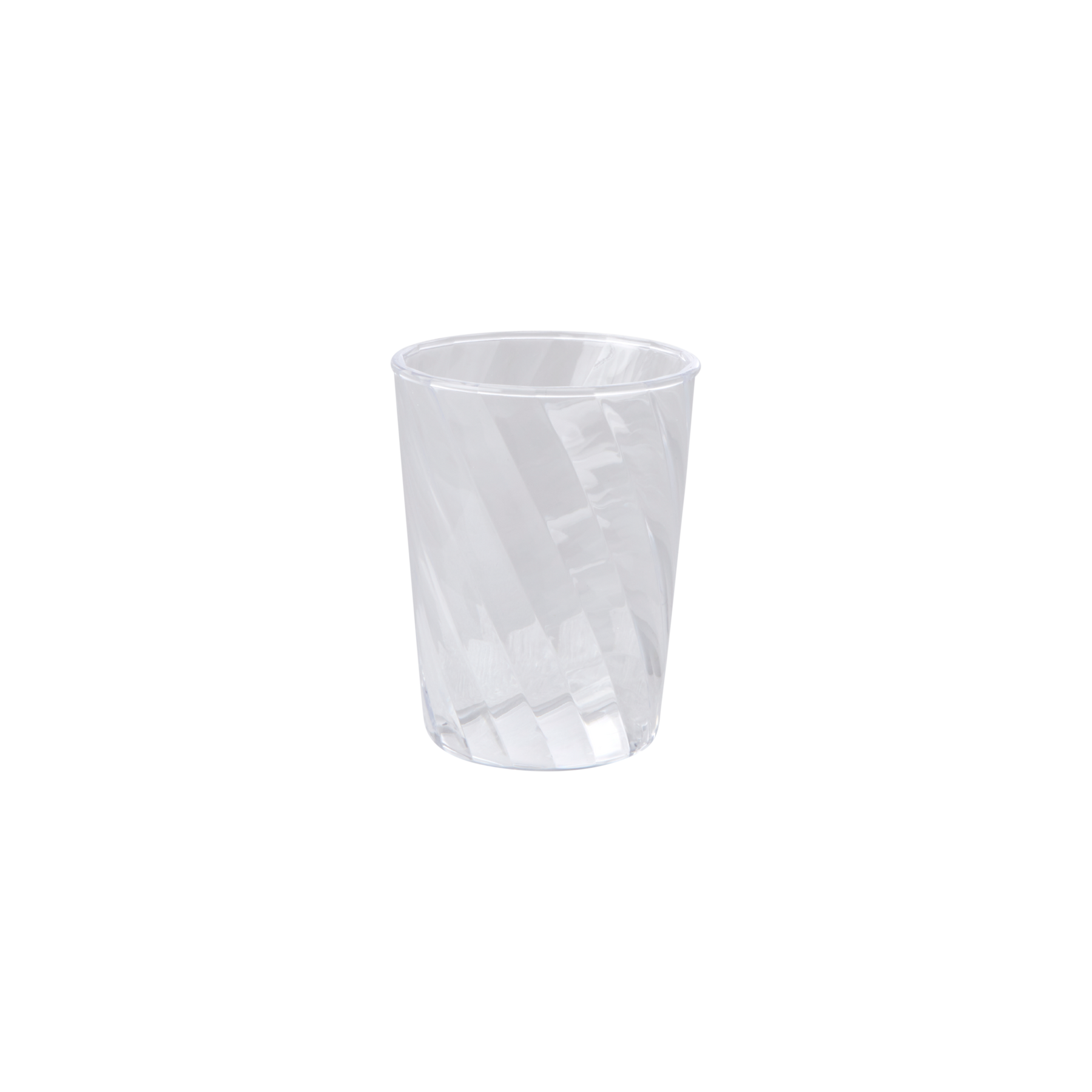 Acryl Trinkglas Swirl, klar Ø 7 cm, H:10 cm, 260 ml