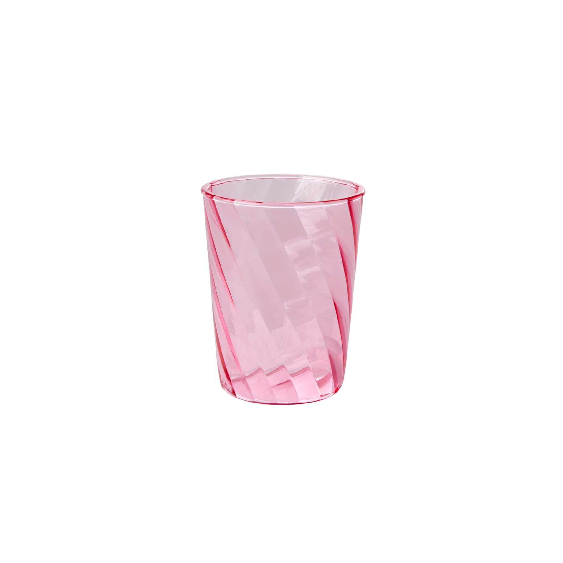 Acryl Trinkglas Swirl, pink Ø 7 cm, H:10 cm, 260 ml