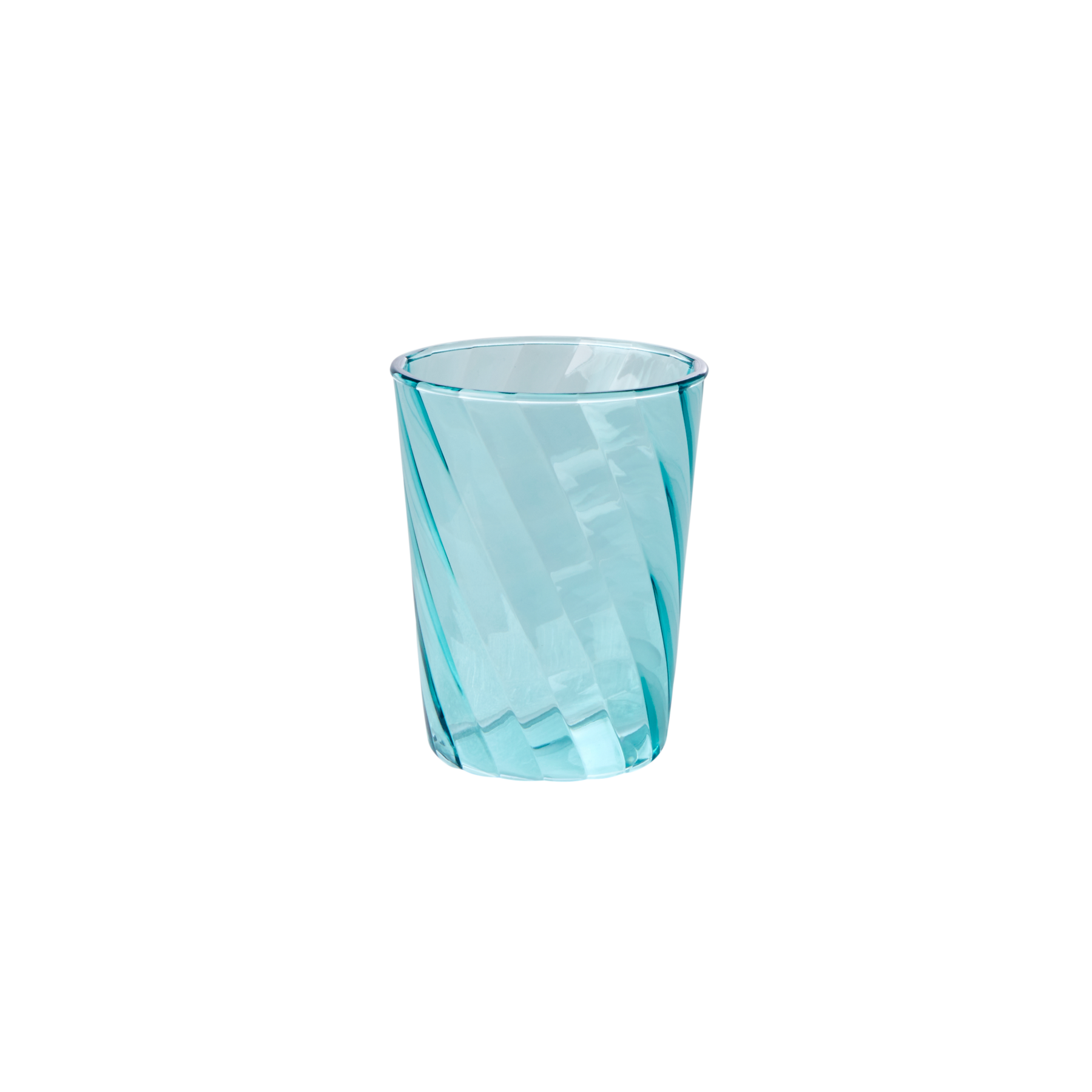 Acryl Trinkglas Swirl, mint Ø 7 cm, H:10 cm, 260 ml