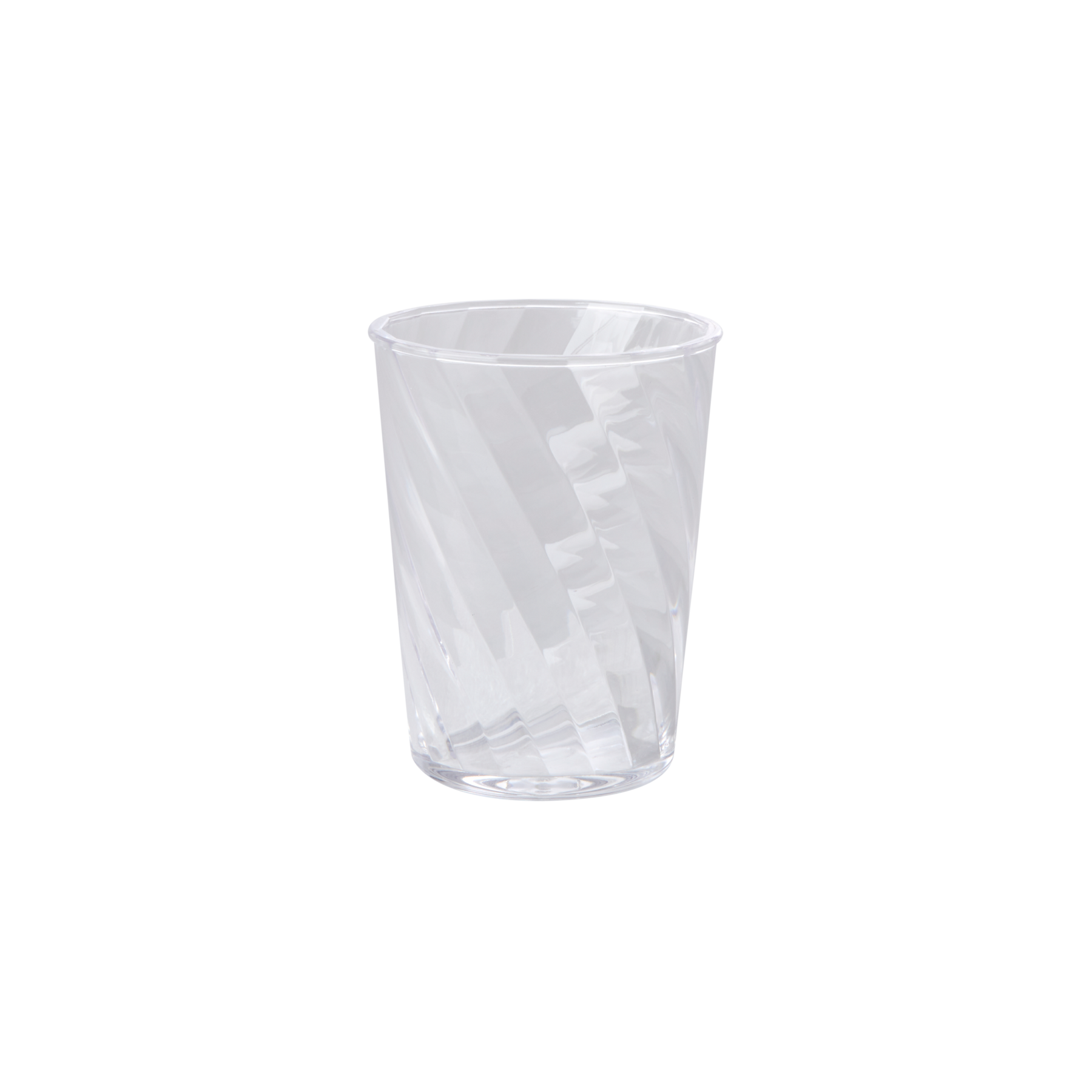 Acryl Trinkglas Swirl, klar Ø 7 cm, H:10 cm, 260 ml