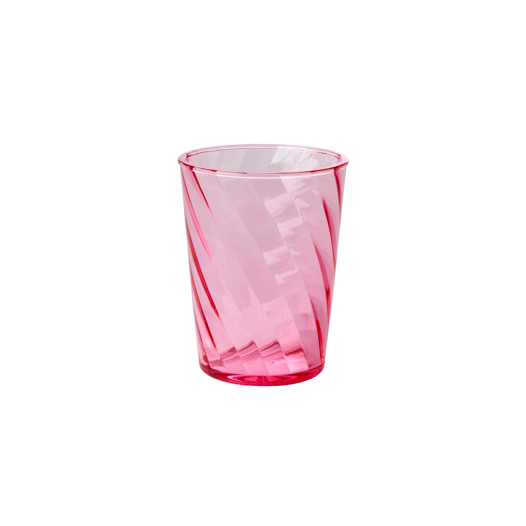 Acryl Trinkglas Swirl, pink Ø 8 cm, H:11 cm, 340 ml
