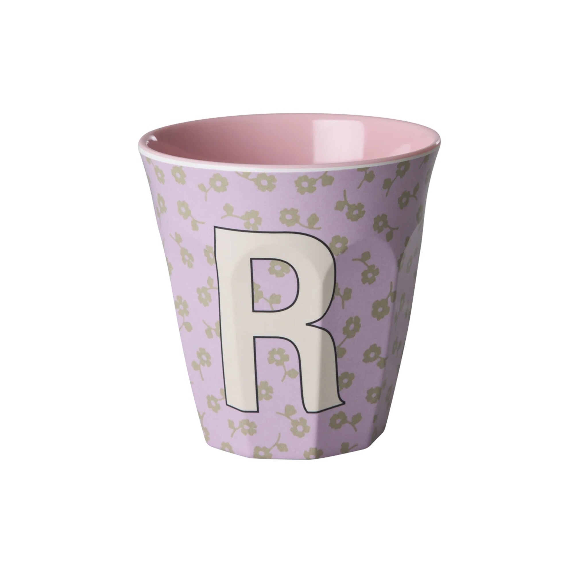 Buchstaben-Becher mit Blumen Medium, diverse 