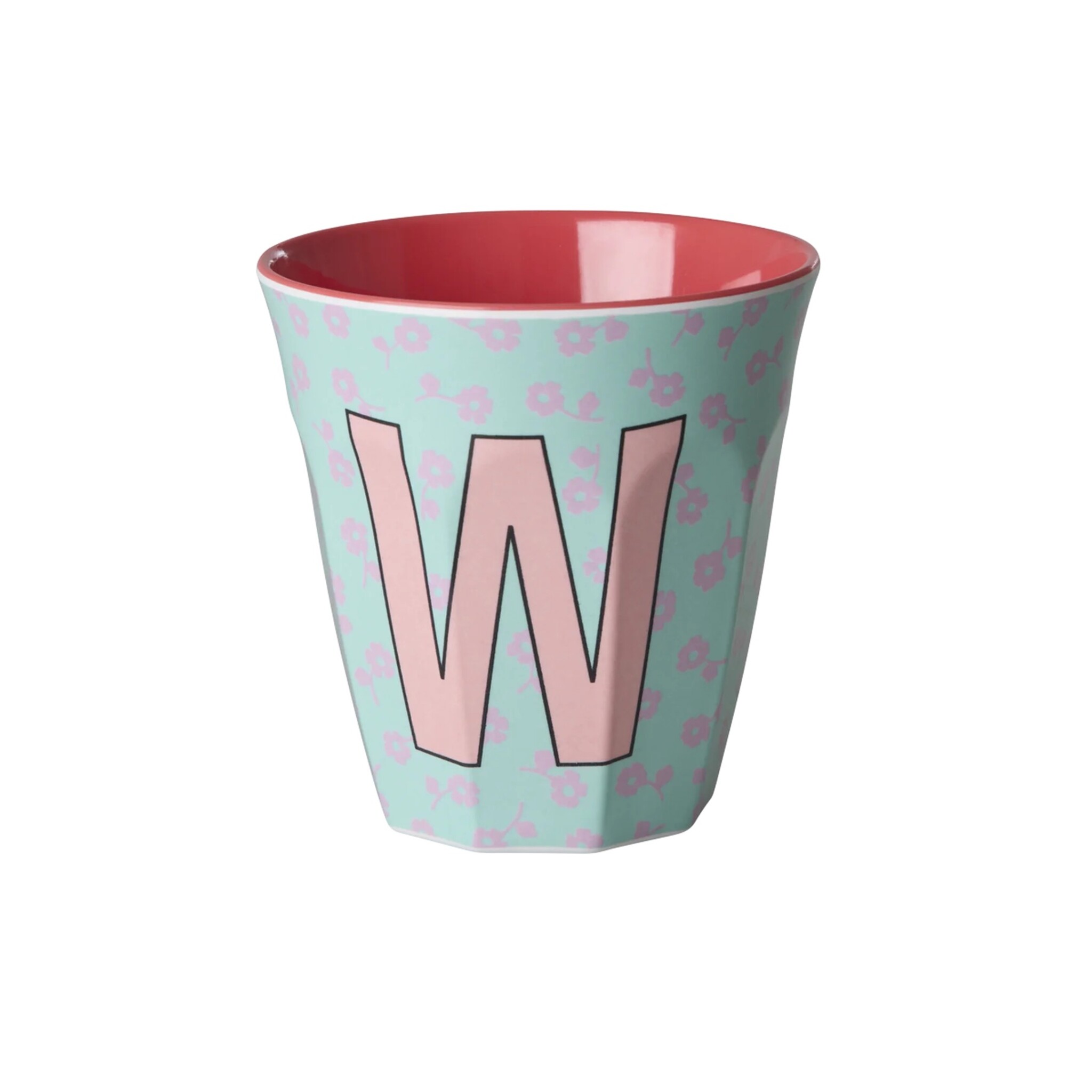 Buchstaben-Becher mit Blumen Medium, diverse 