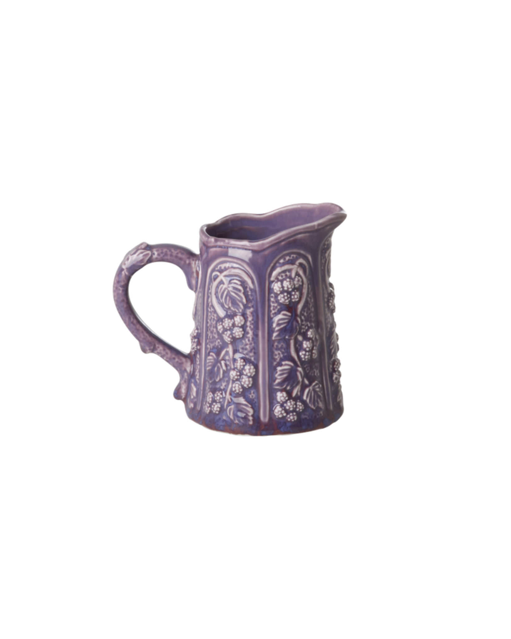 RICE Keramik Vintage Vase in Dunkel Lavendel, lavendel 