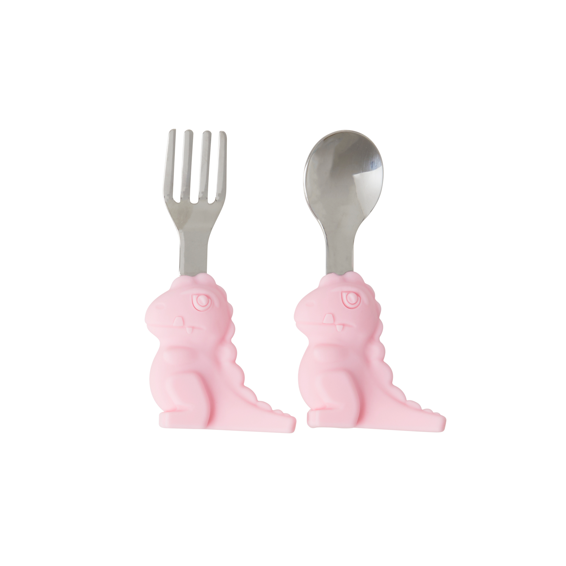 Dino Kinder Besteck Geschenkbox, rosa 