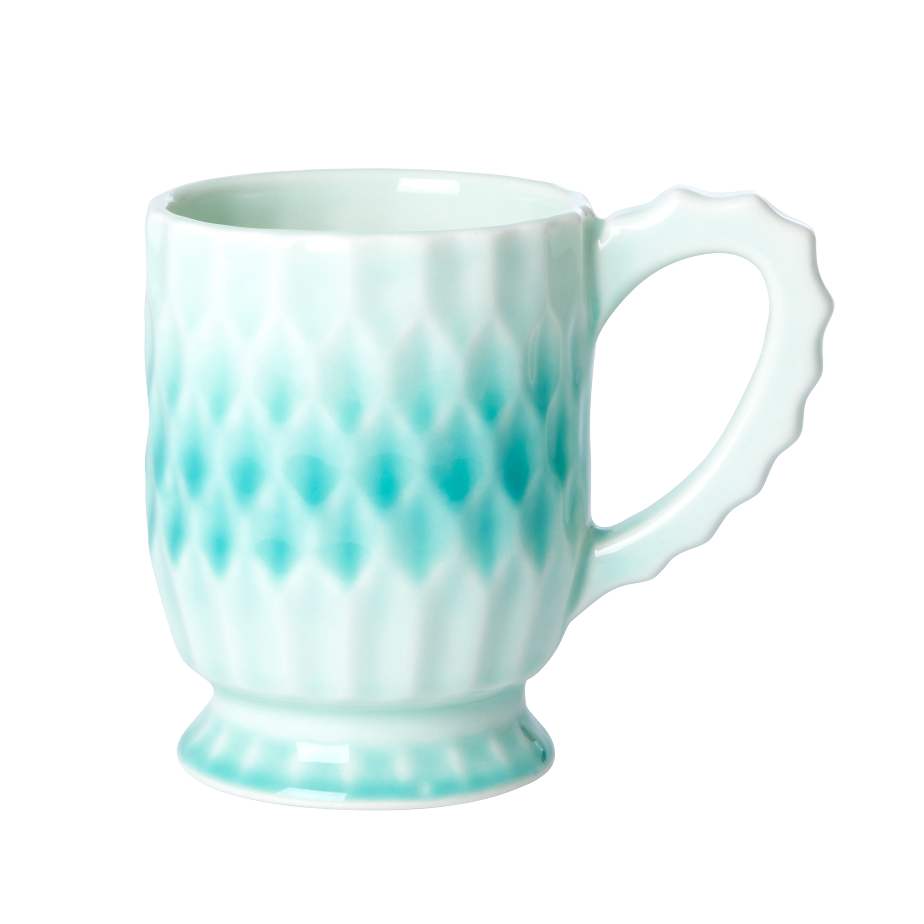 Keramik Becher, aqua 