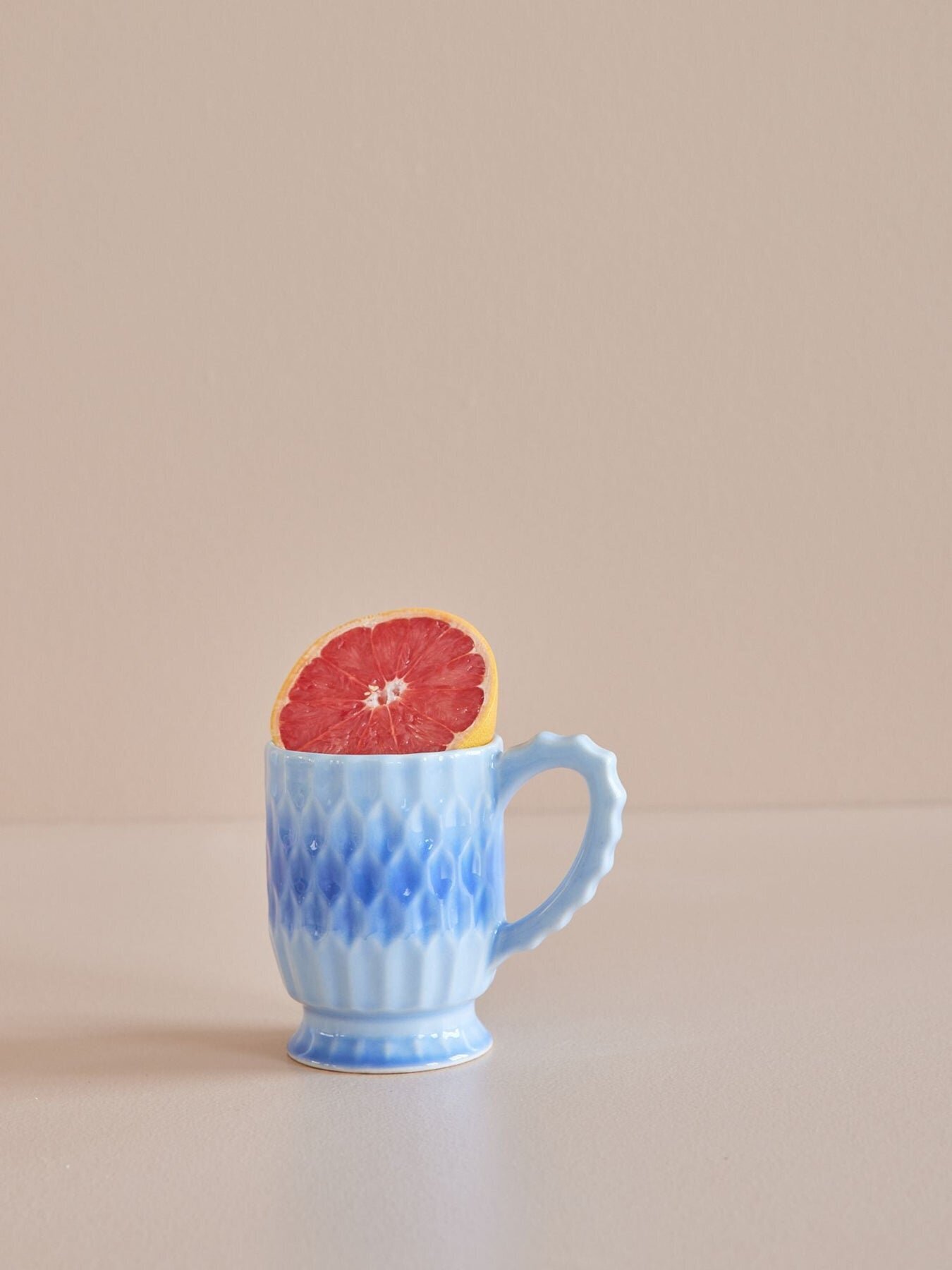 Keramik Becher, blau 