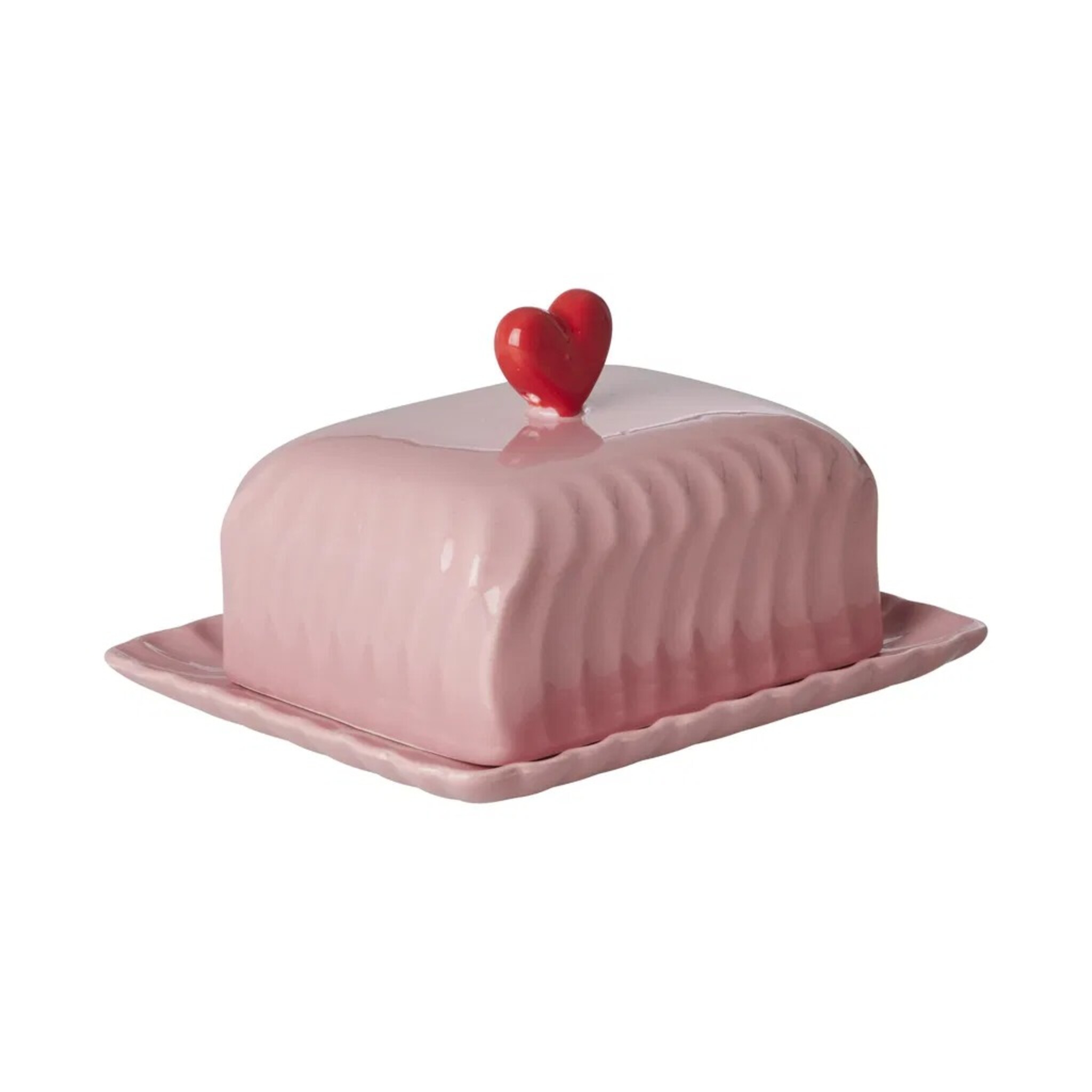 Keramik Butterdose - Pink, pink 