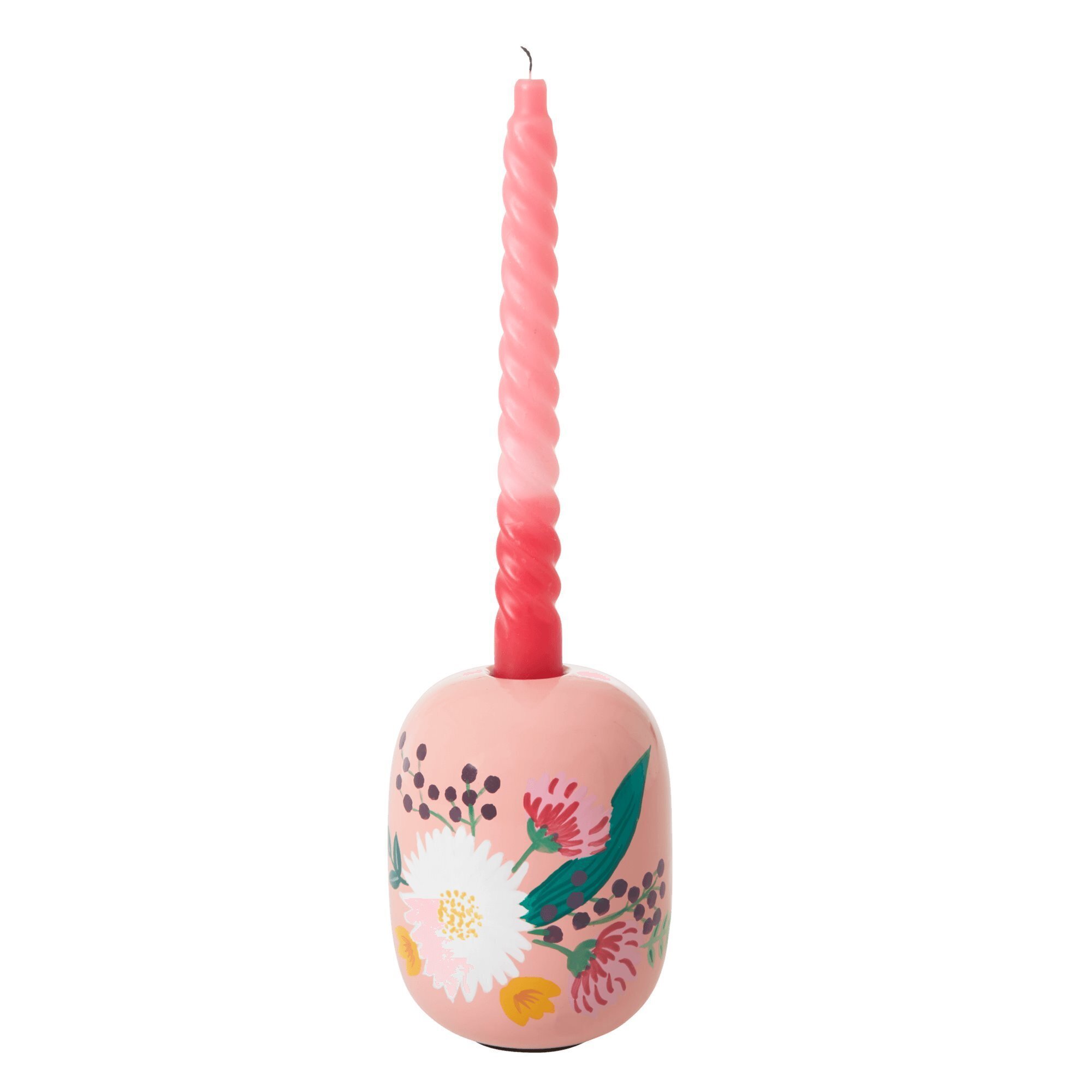 Kerzenhalter Large aus Metall, pink 