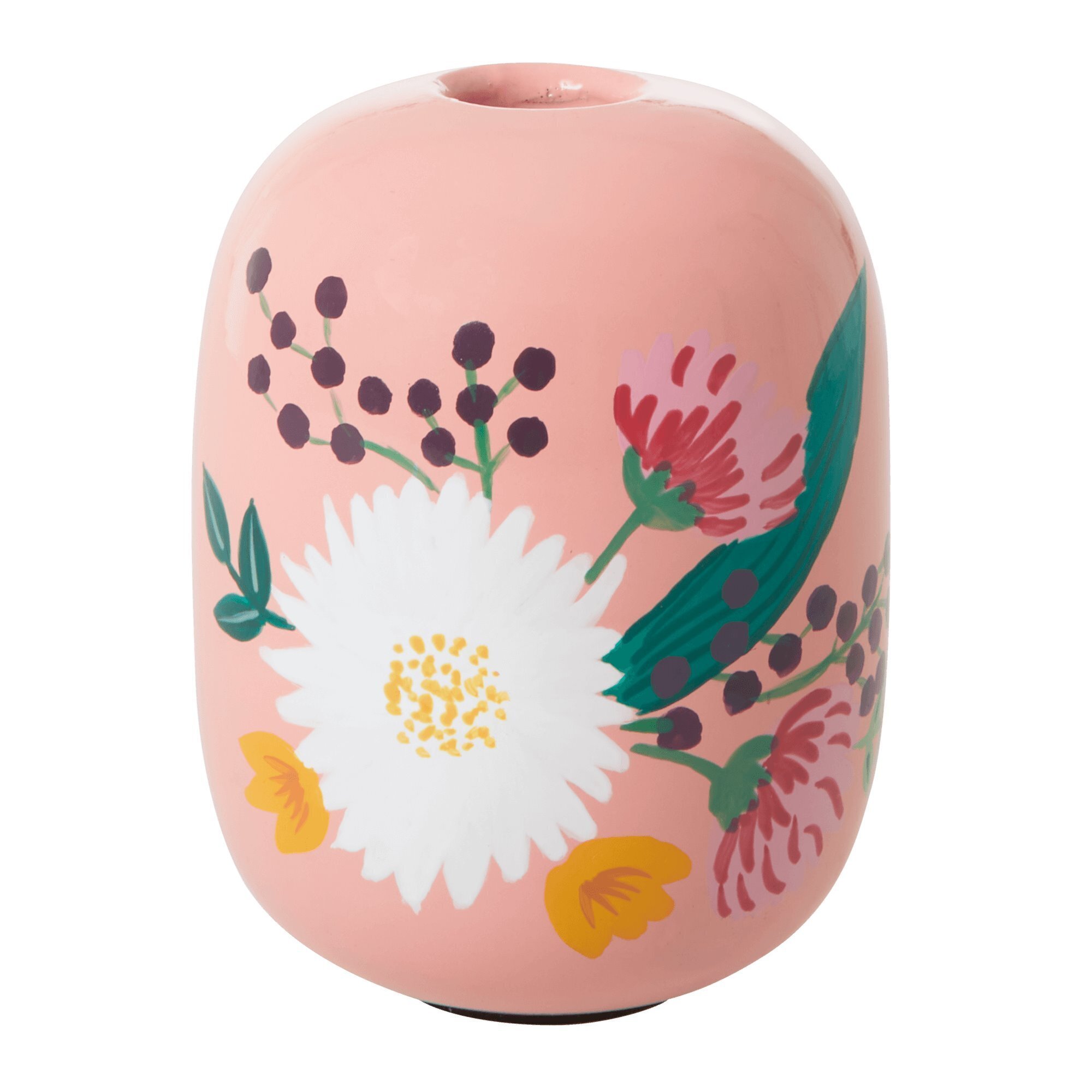 Kerzenhalter Large aus Metall, pink 