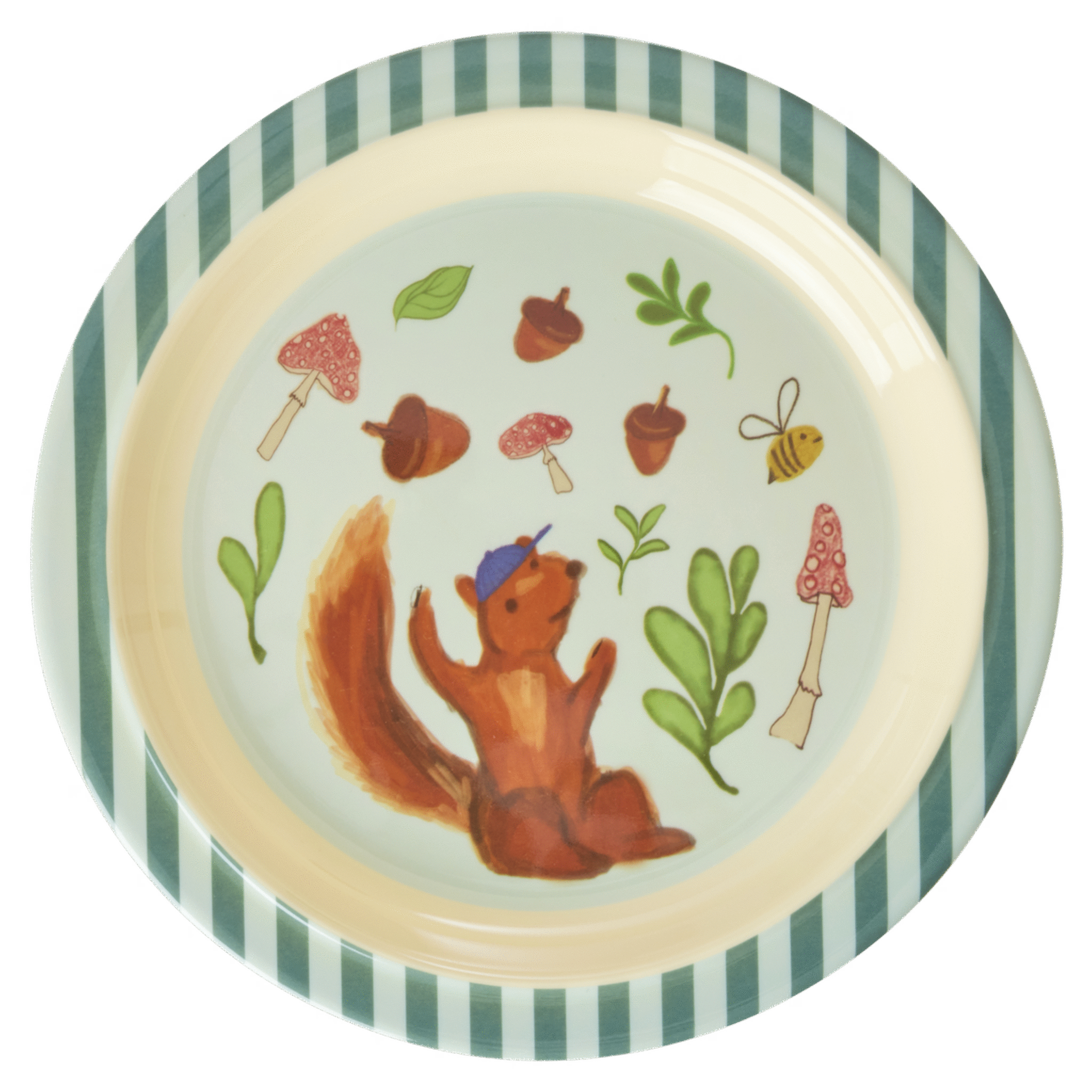 Kinderteller Happy Forest, blau 
