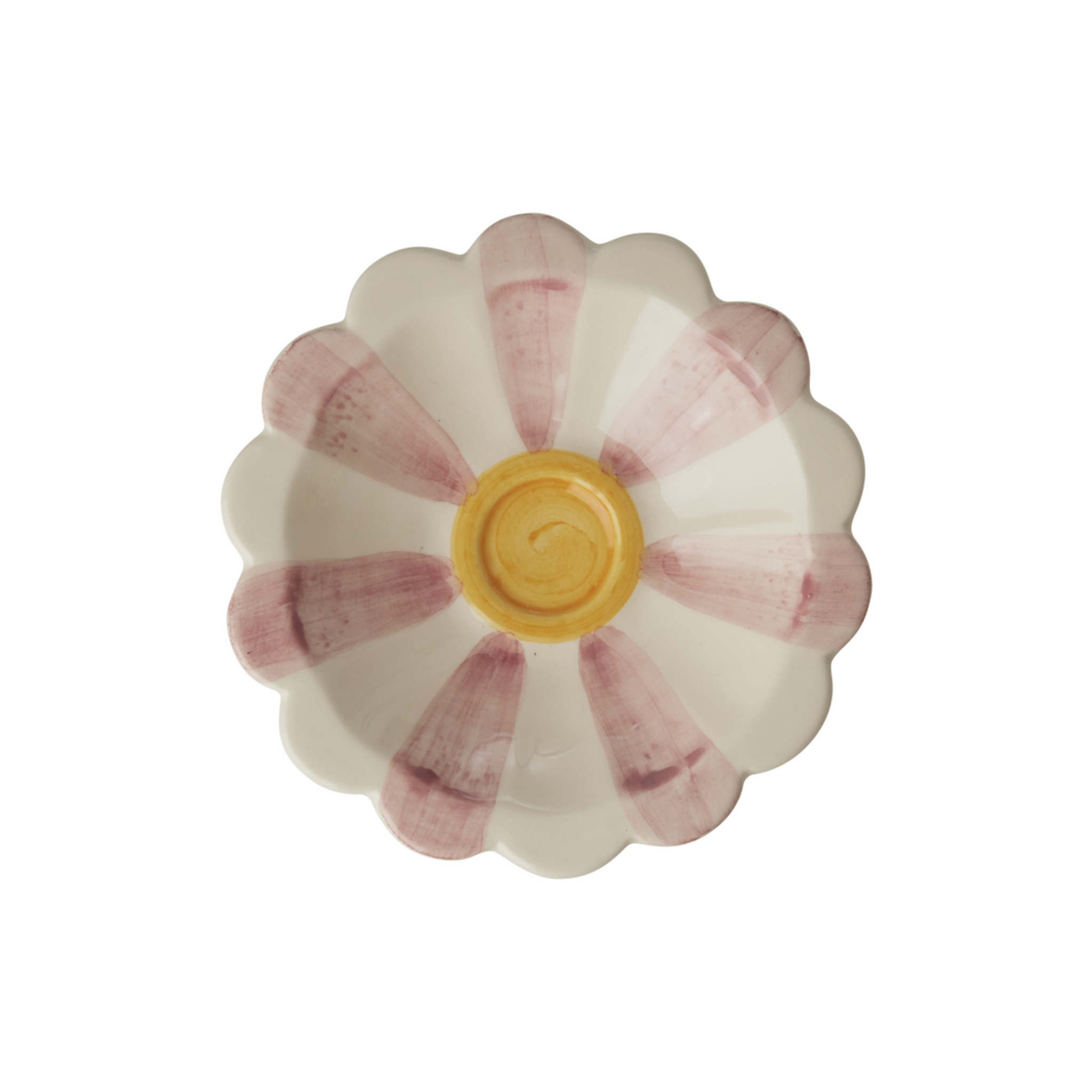 Kleine Keramik Dipschale handbemalt, pink 